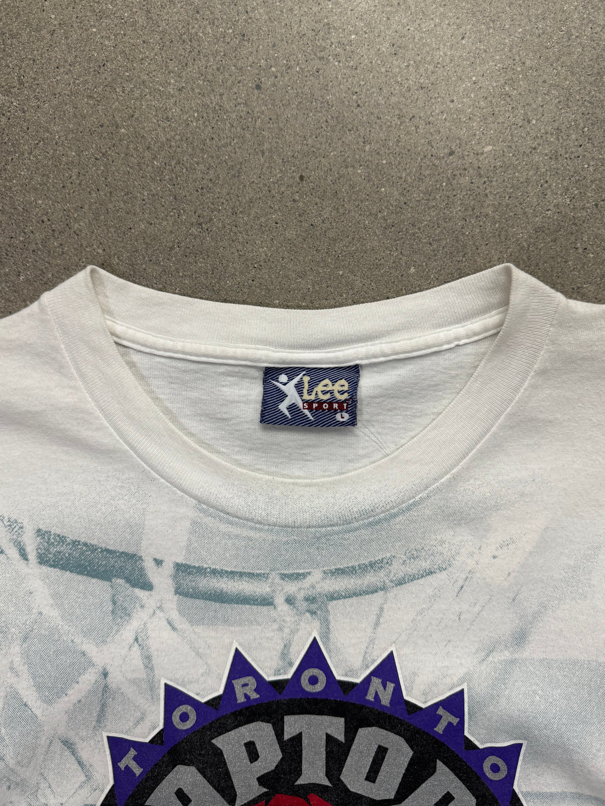 1994 Toronto Raptors NBA Shadow T-Shirt - L