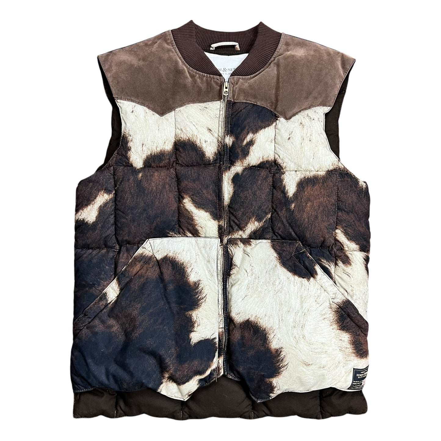 Ralph Lauren Denim & Supply Quilted Cow Puffer ￼Vest - L