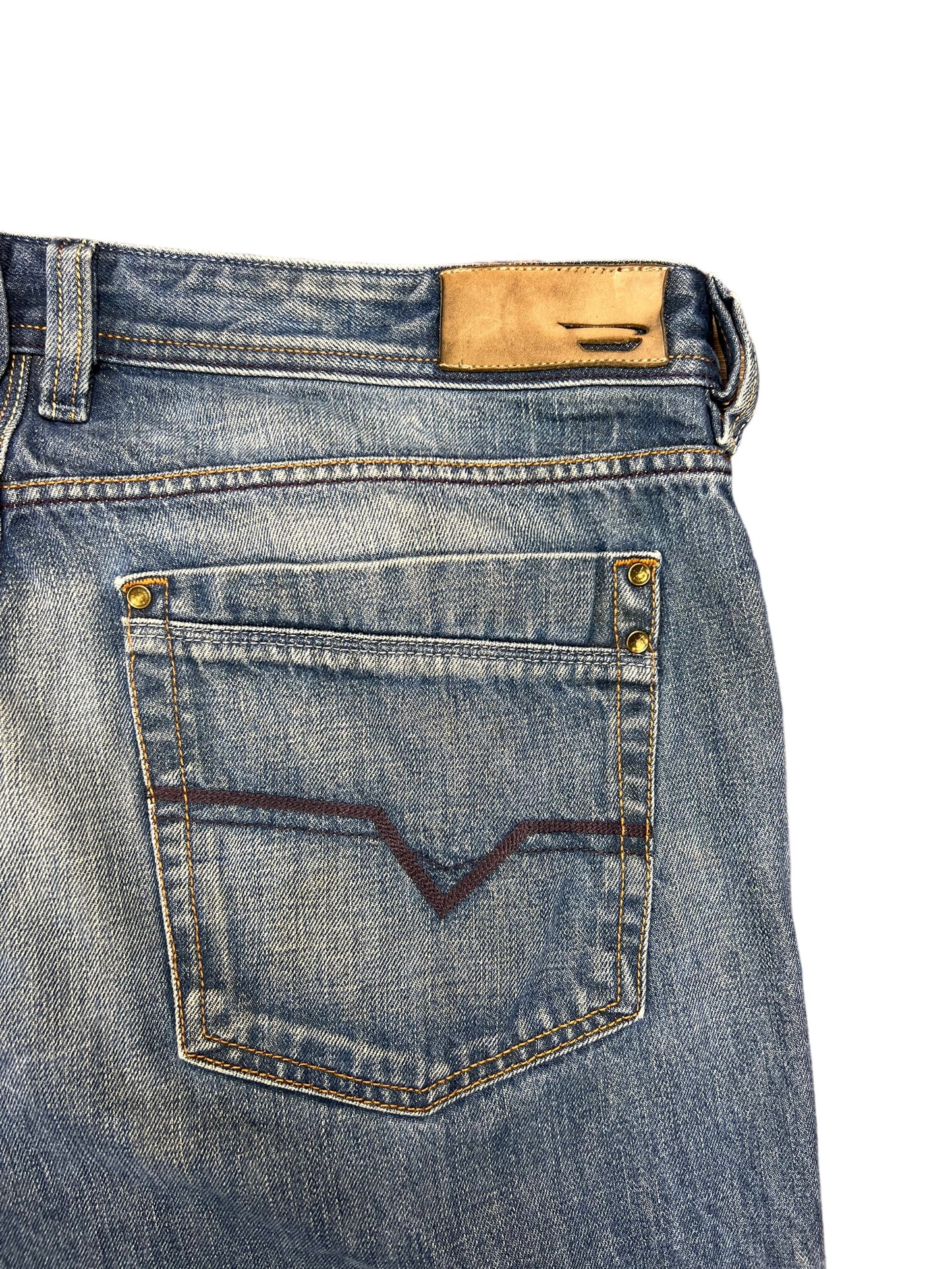 Diesel Double Layered Medium Wash Jeans - 36"
