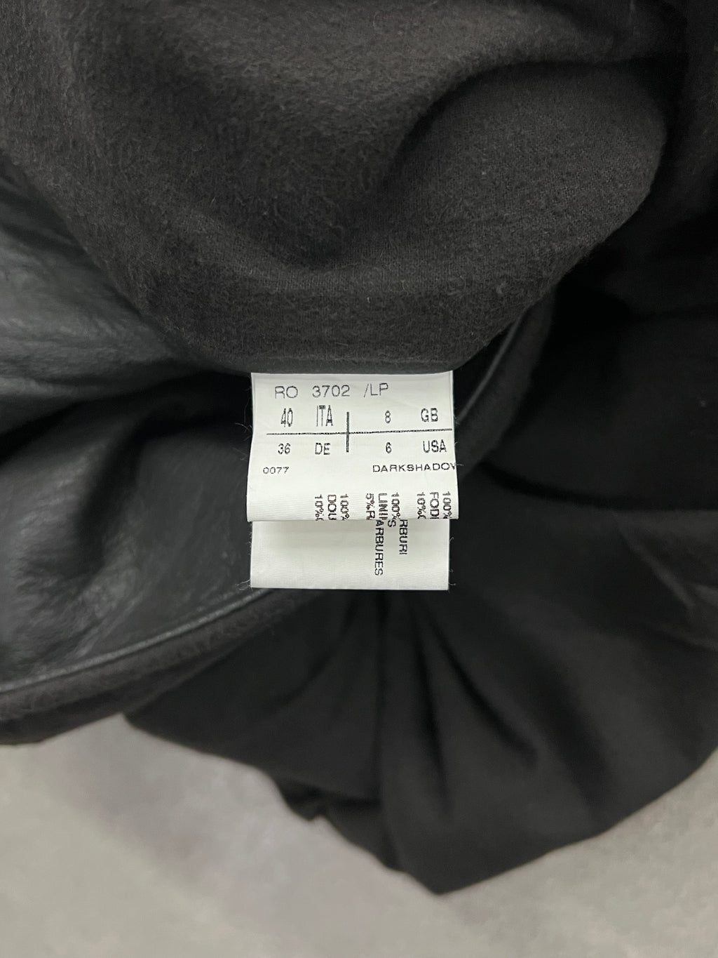 Rick Owens FW04 Lambskin Leather Coat - 6