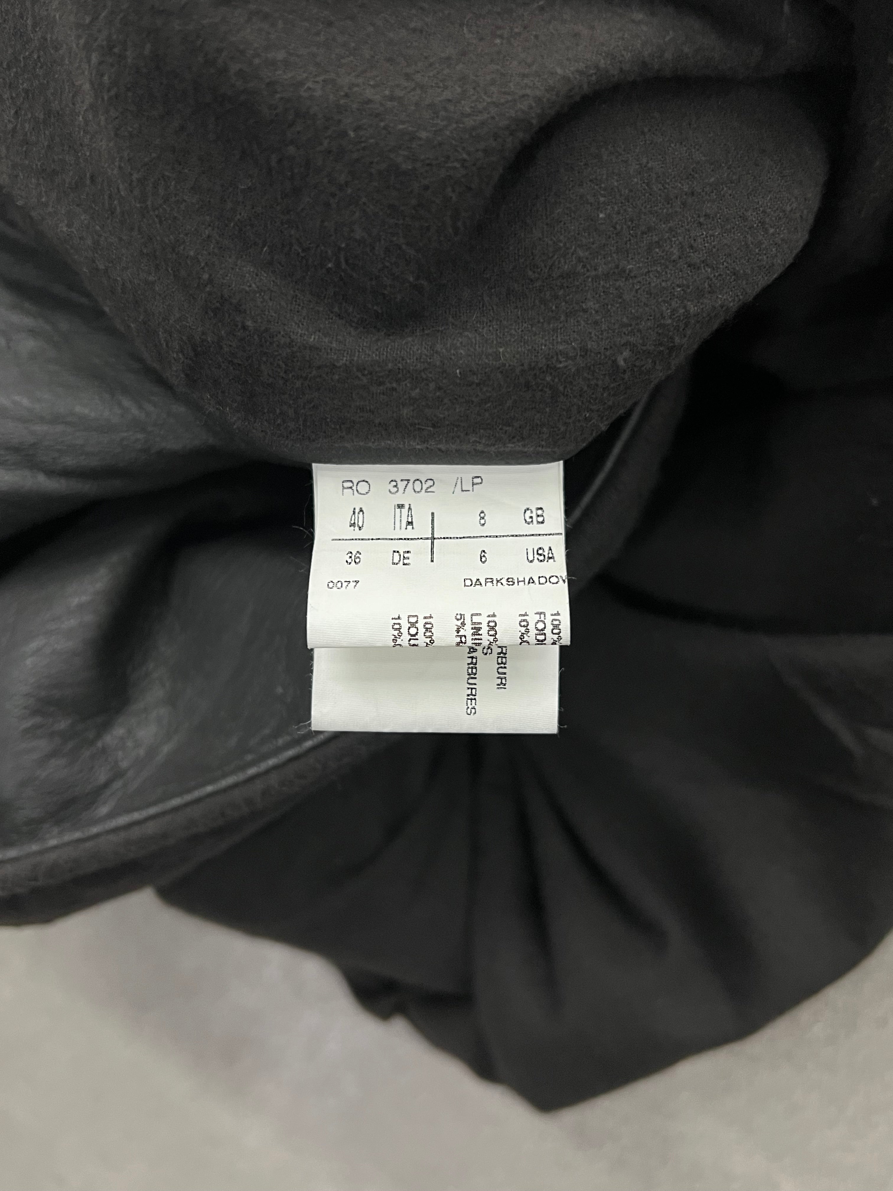 Rick Owens FW04 Lambskin Leather Coat - 6