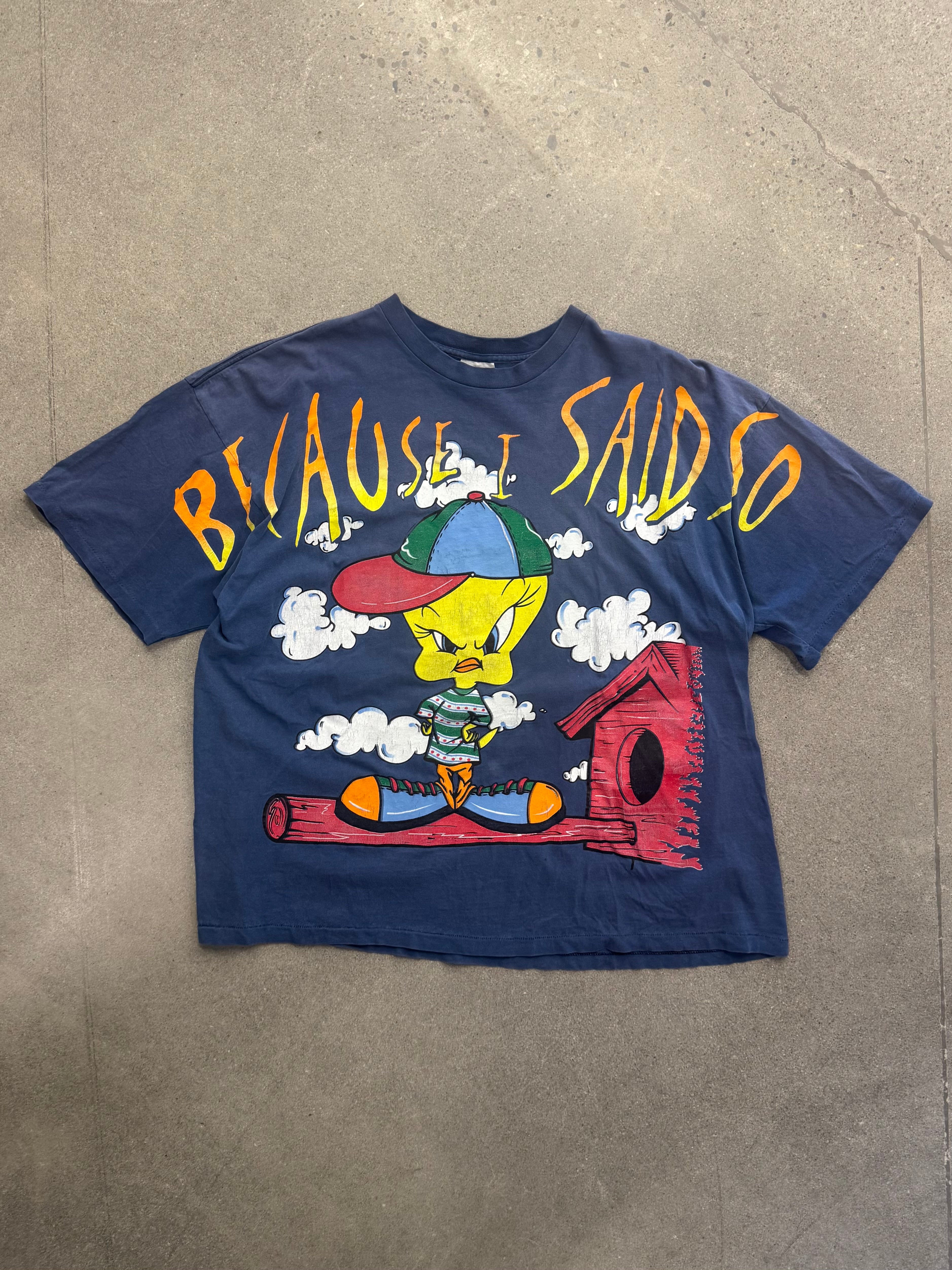 1996 „Because I Said So“ Tweety Bird T-Shirt – XL