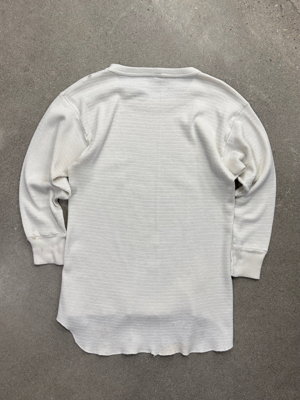 Hanes Waffle-Knit Long Sleeve Thermal Shirt - L