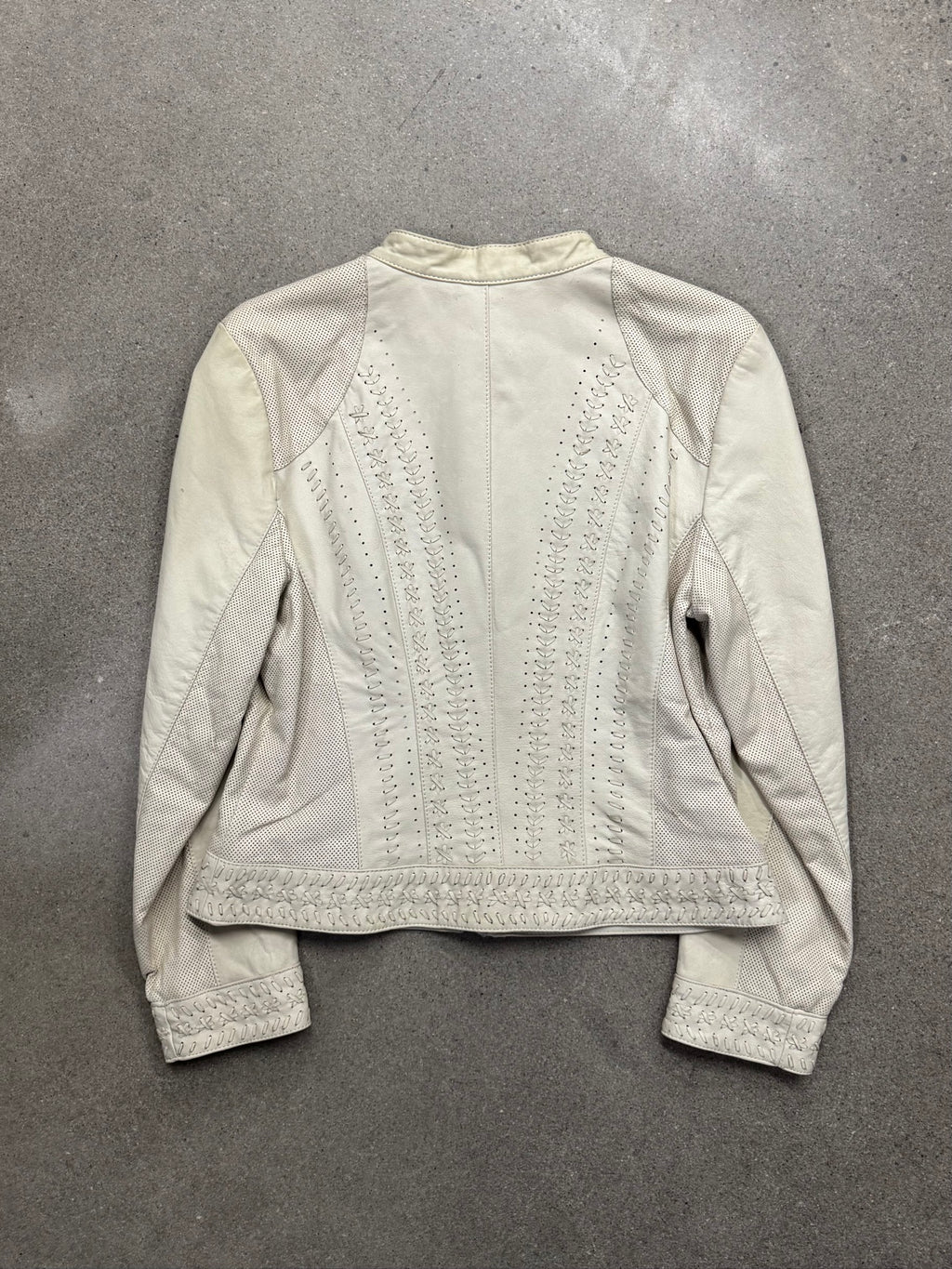 Danier Braided Leather Moto Jacket - M
