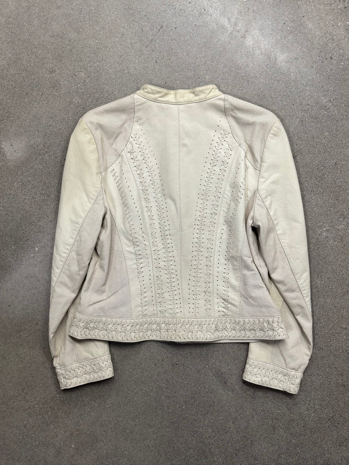 Danier Braided Leather Moto Jacket - M