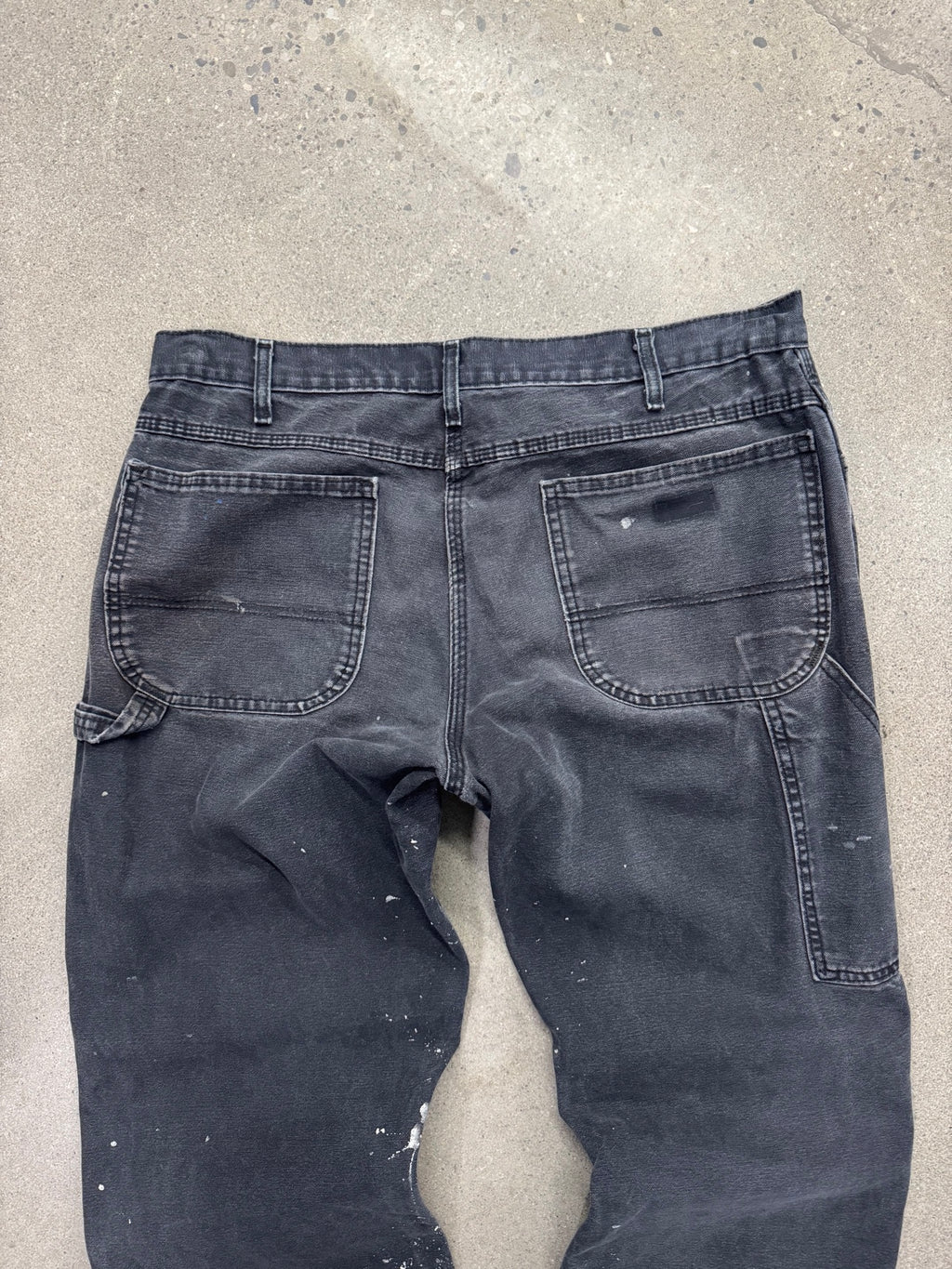 Faded Dickies Paint Splatter Carpenter Work Pants - 35"