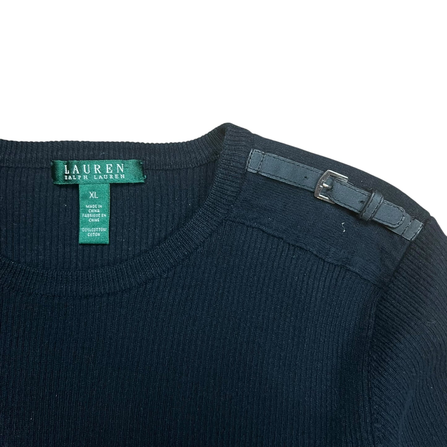 Lauren Ralph Lauren Ribbed Military Sweatshirt - XL