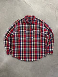Polo Jeans Co. Ralph Lauren Half-Zip Plaid Flannel Shirt - XL