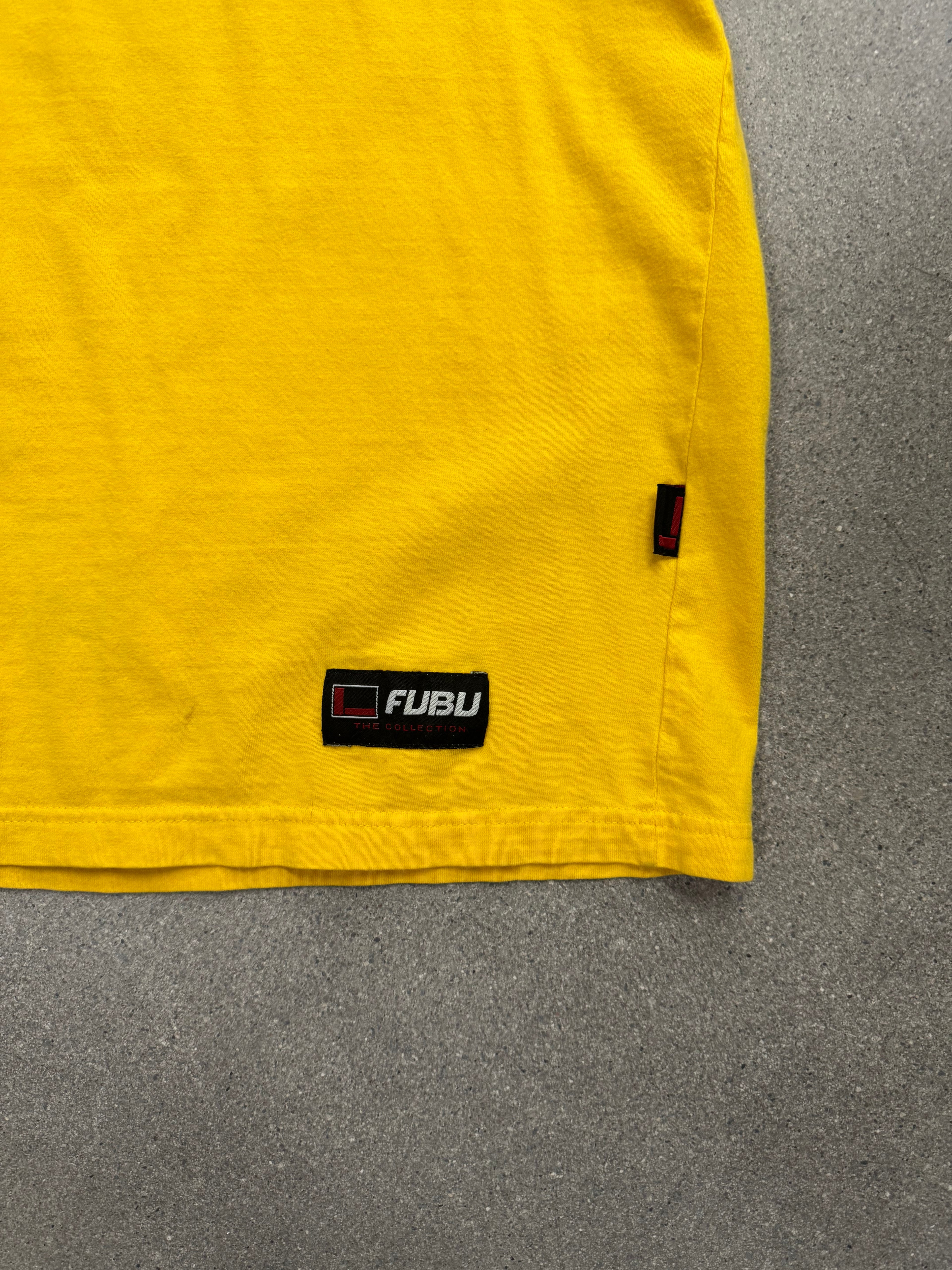 FUBU Logo Layered Line-Art T-Shirt - XXL