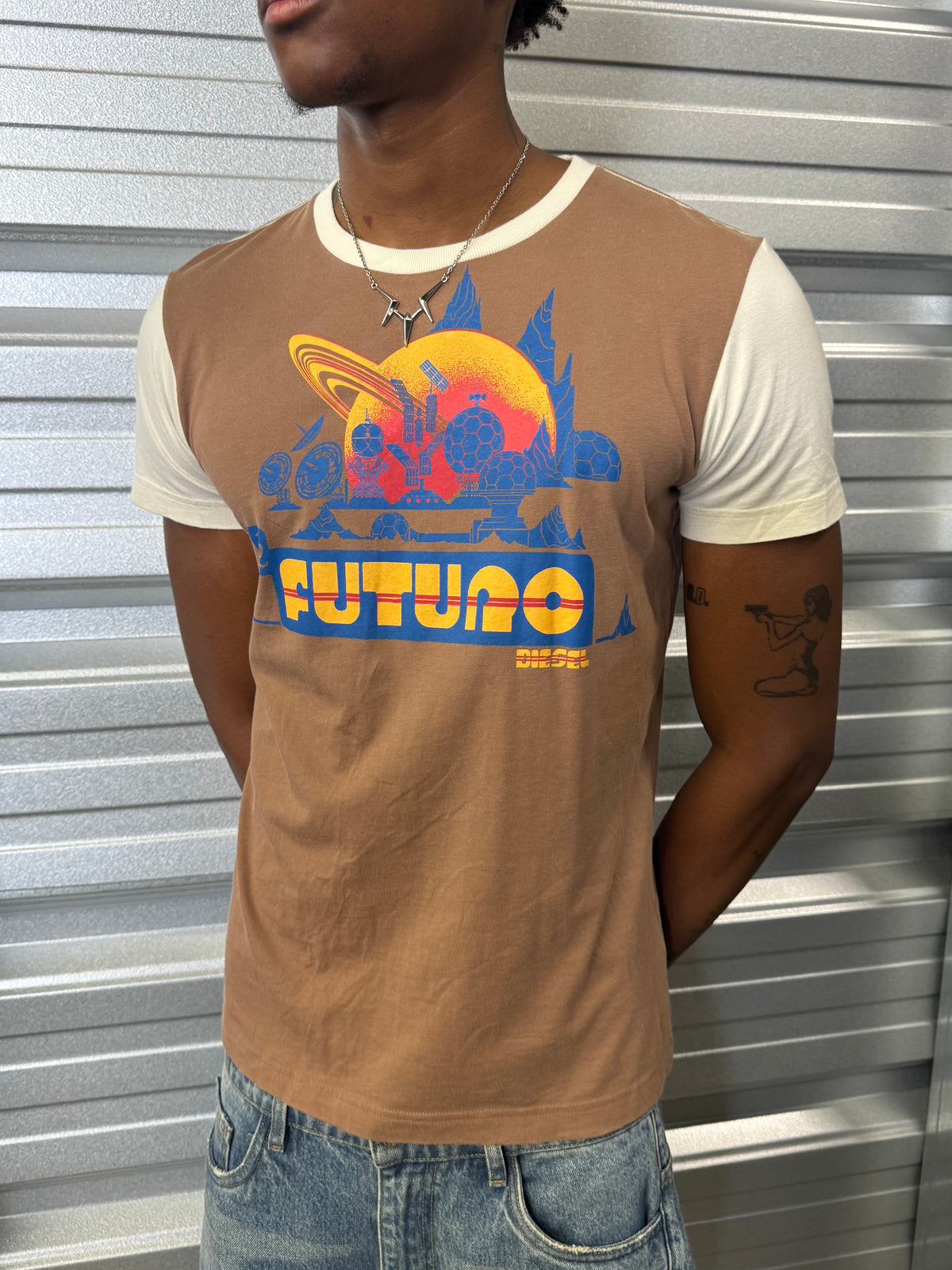 Diesel El Futuro Ringer T-Shirt - M