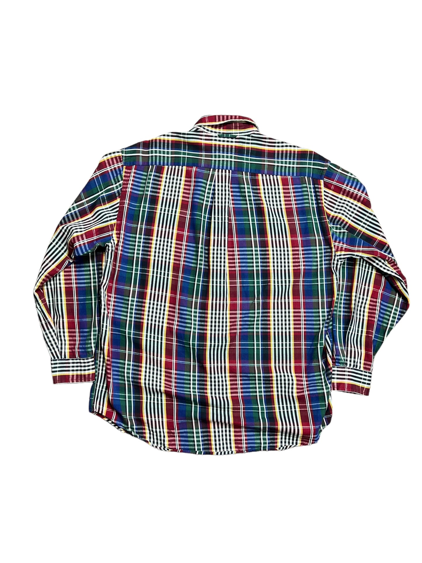 Tommy ￼Hilfiger Plaid Striped Button-up Shirt - XL