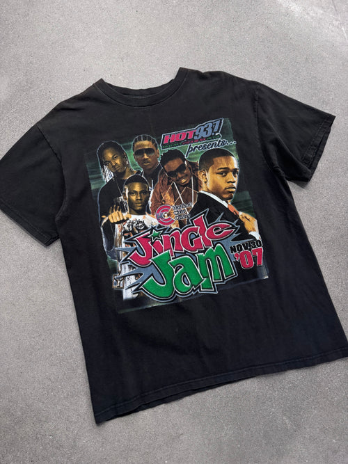 2007 Hot 93.7 Jingle Jam Rap T-Shirt - L
