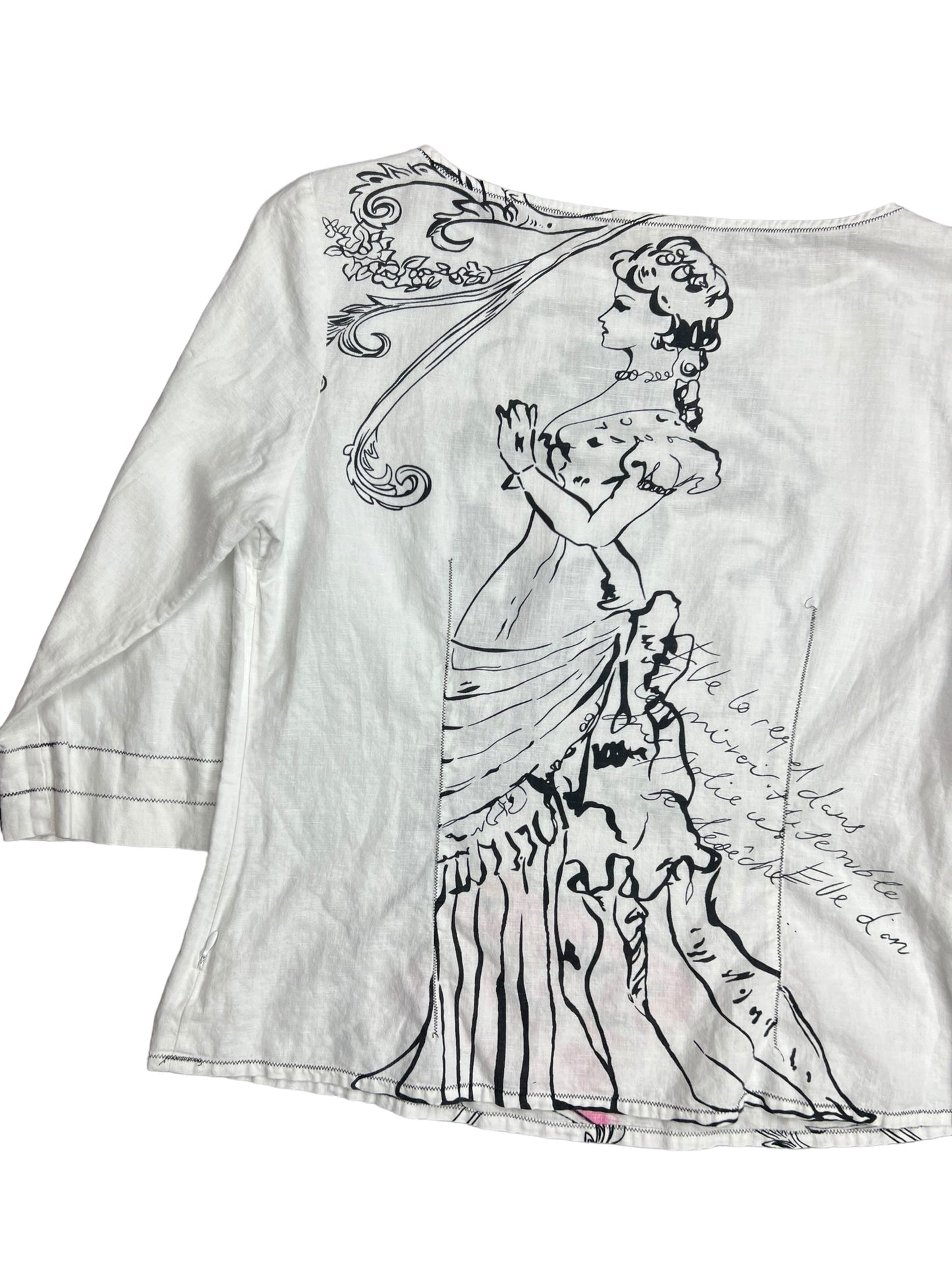 Tristen & Iseut French Portrait Long Sleeve Shirt - M