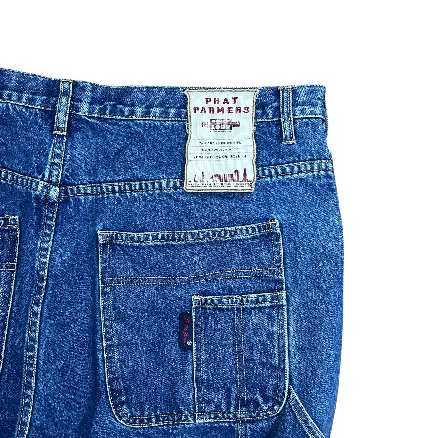Phat Farm Baggy Blue Carpenter Jeans - 40"