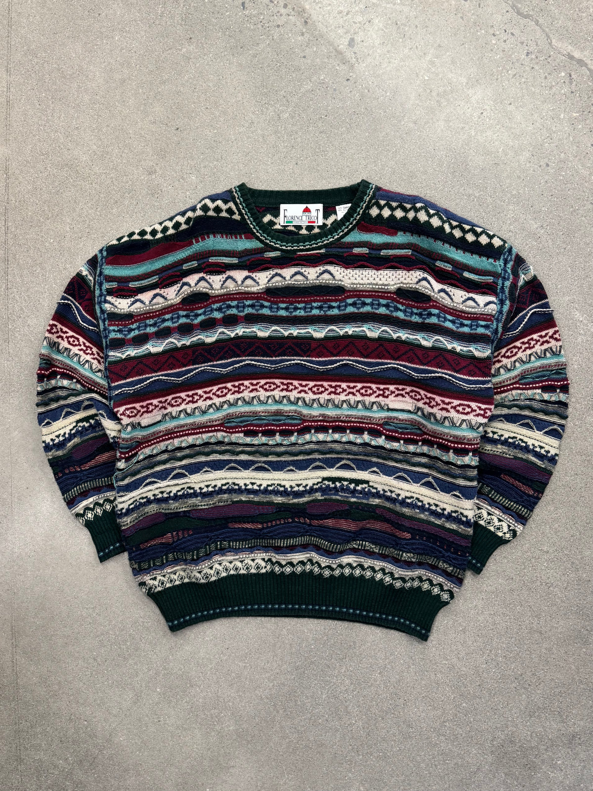 Florence Tricot 3D Cable Knit Sweater - XL