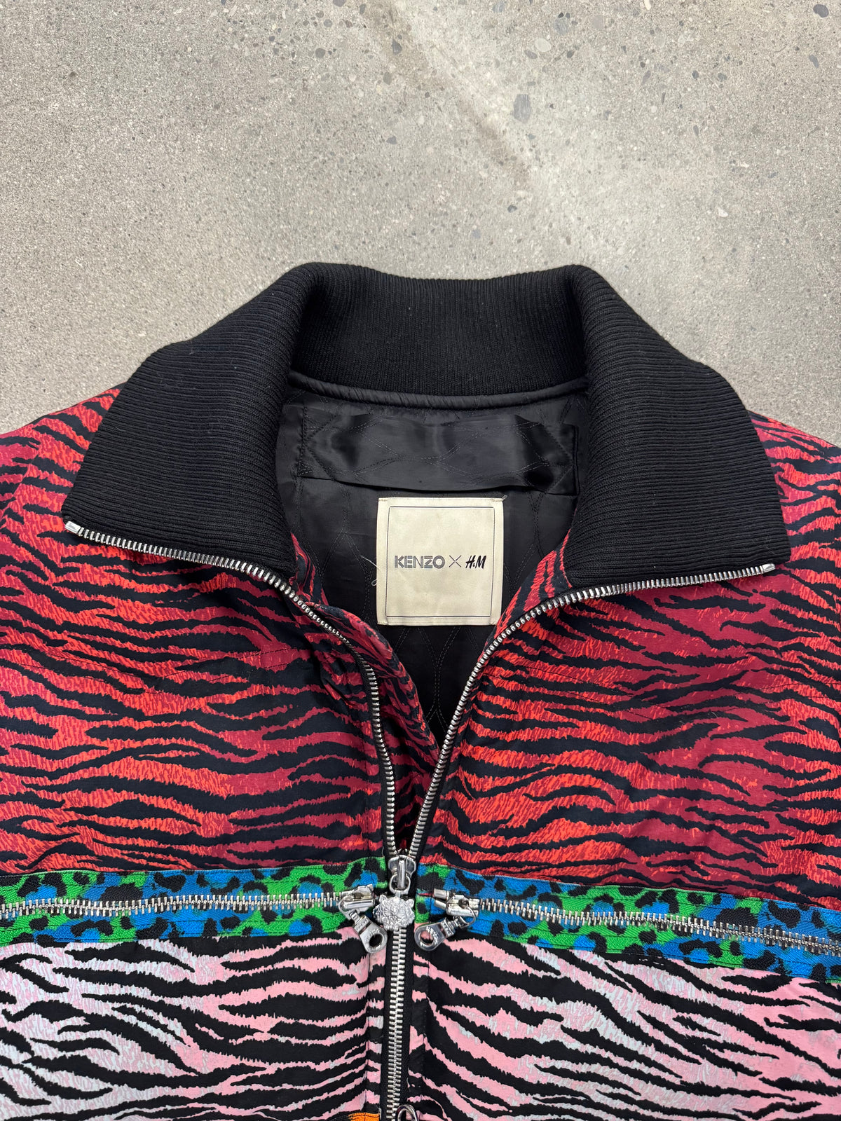 Kenzo x H&M Zebra Print Down Jacket - L