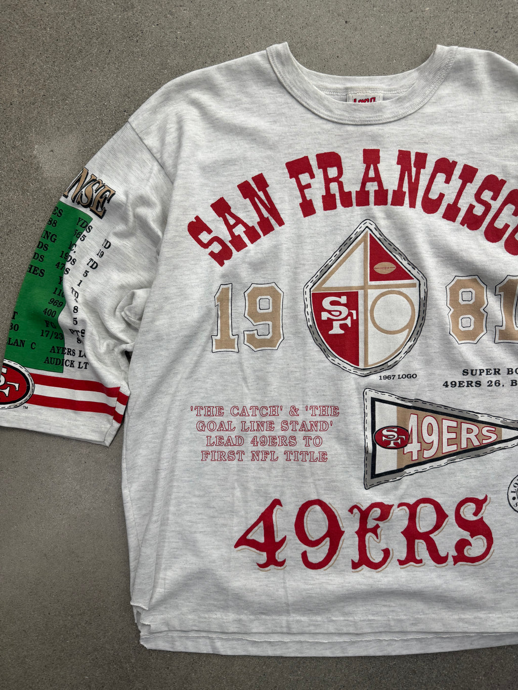 1991 San Francisco 49ers Long Gone NFL Super Bowl Shirt - XL