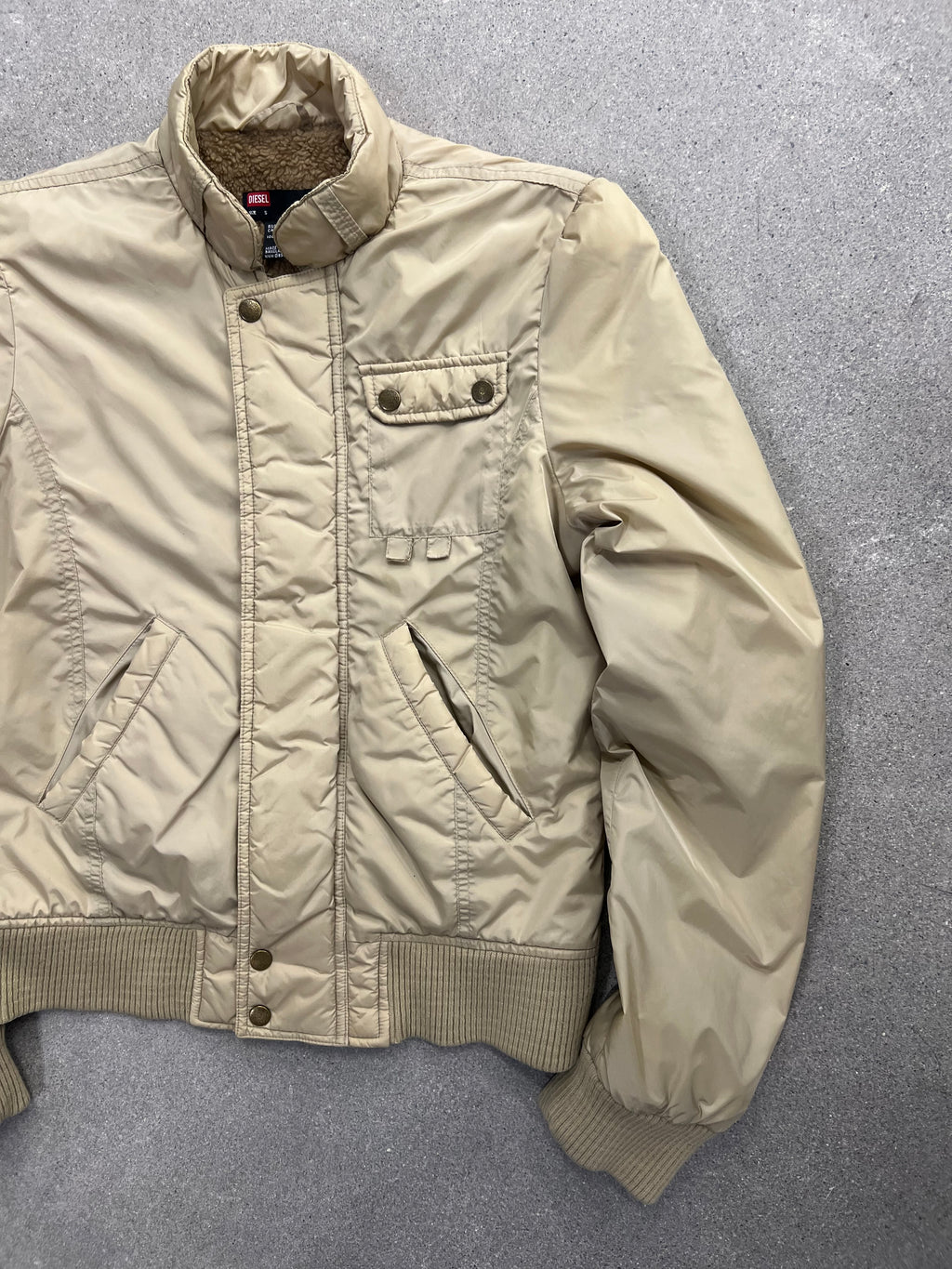 Diesel Sherpa-Lined Bomber Jacket - S