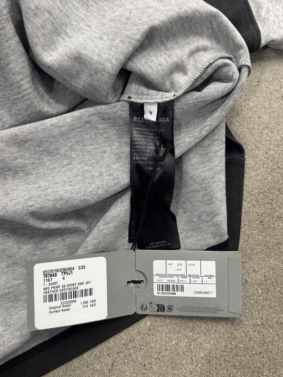 Balenciaga 3B Raglan T-Shirt - XXL (4)