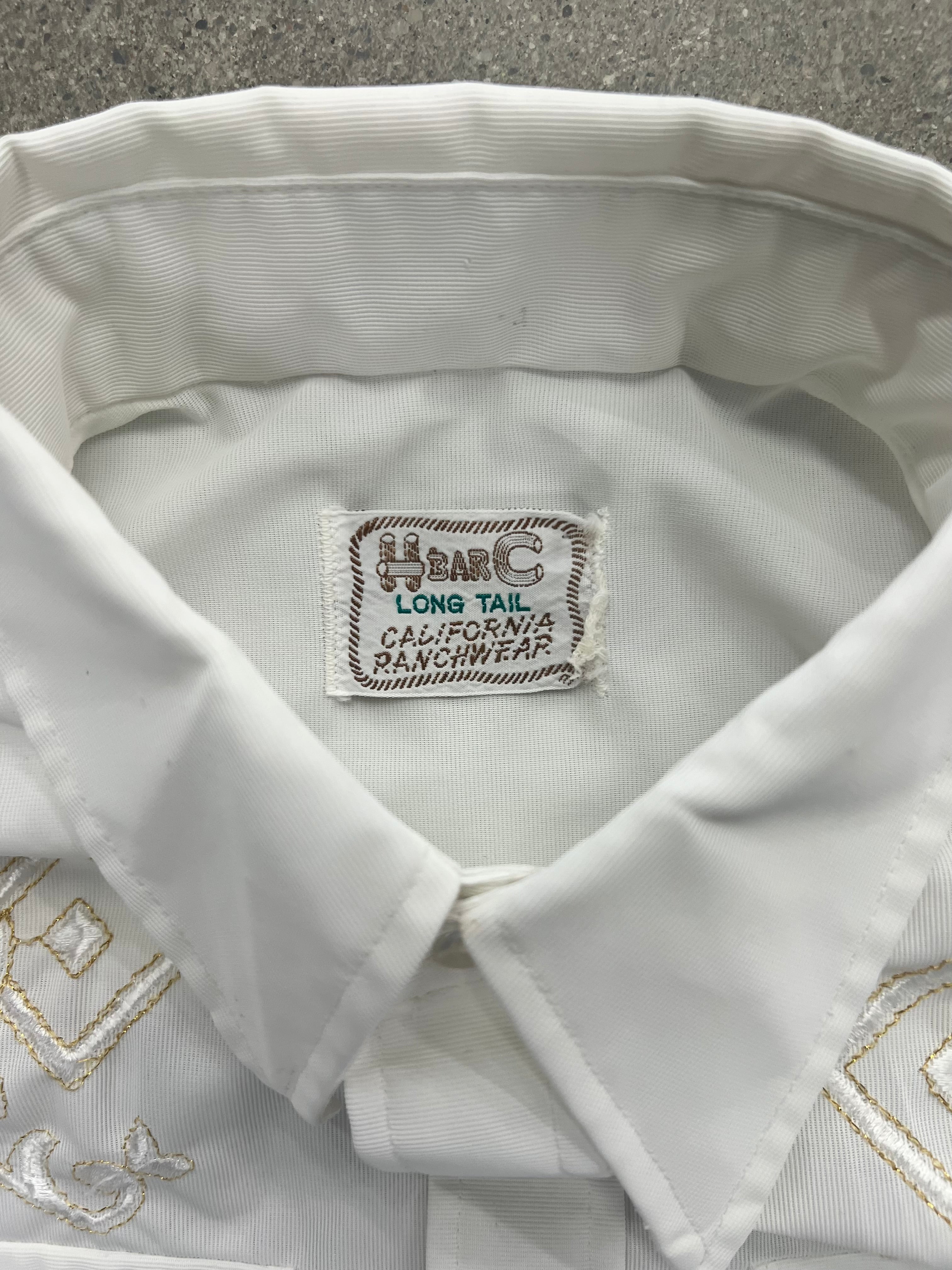 H Bar C California Ranchwear Pearl Snap Button-Up Shirt - L