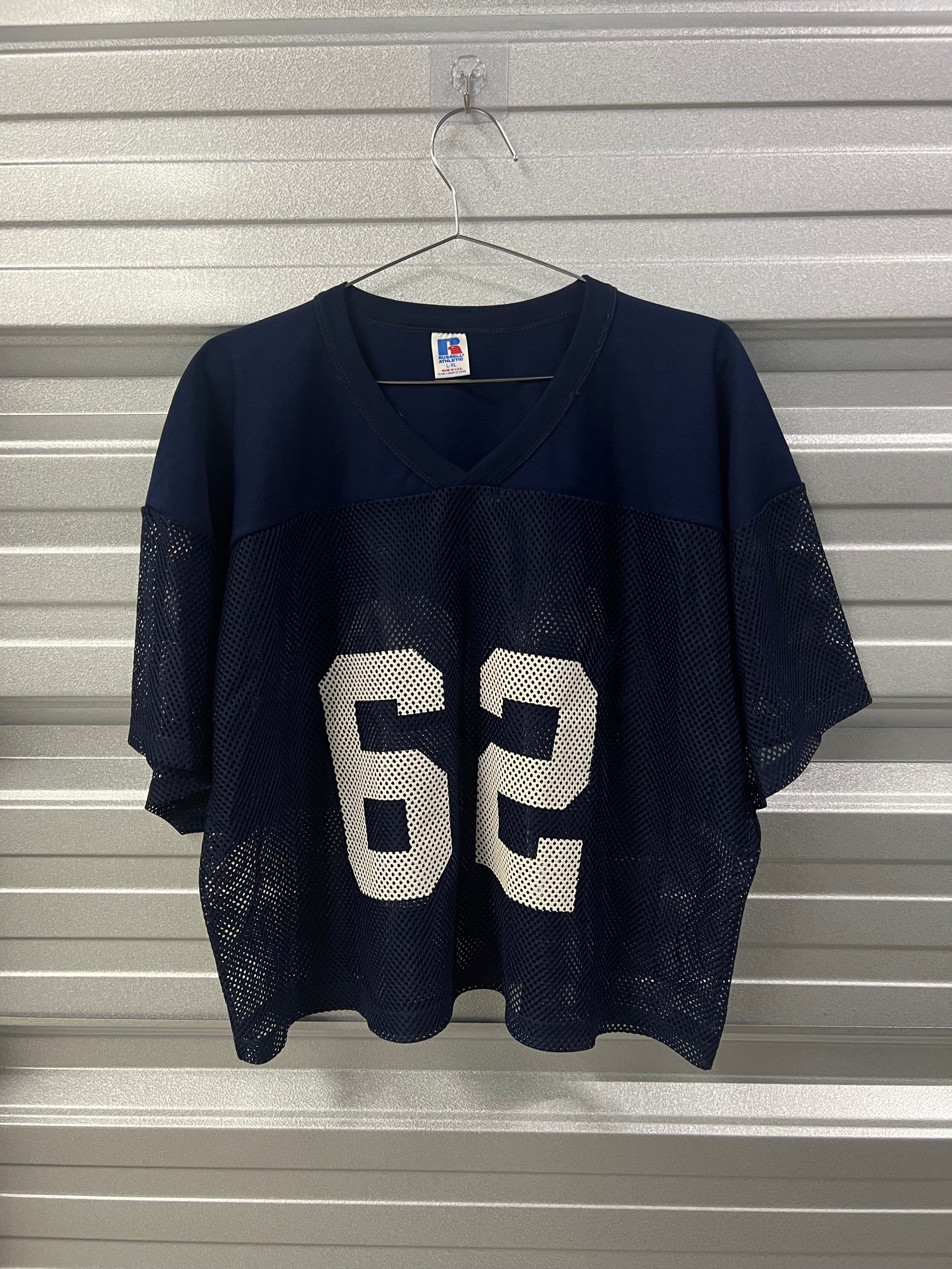 Russell Athletic Cropped Mesh Football Practice Jersey - L