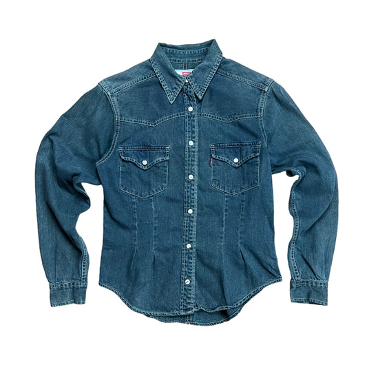 Levi’s Pearl Denim Button-up Shirt - M
