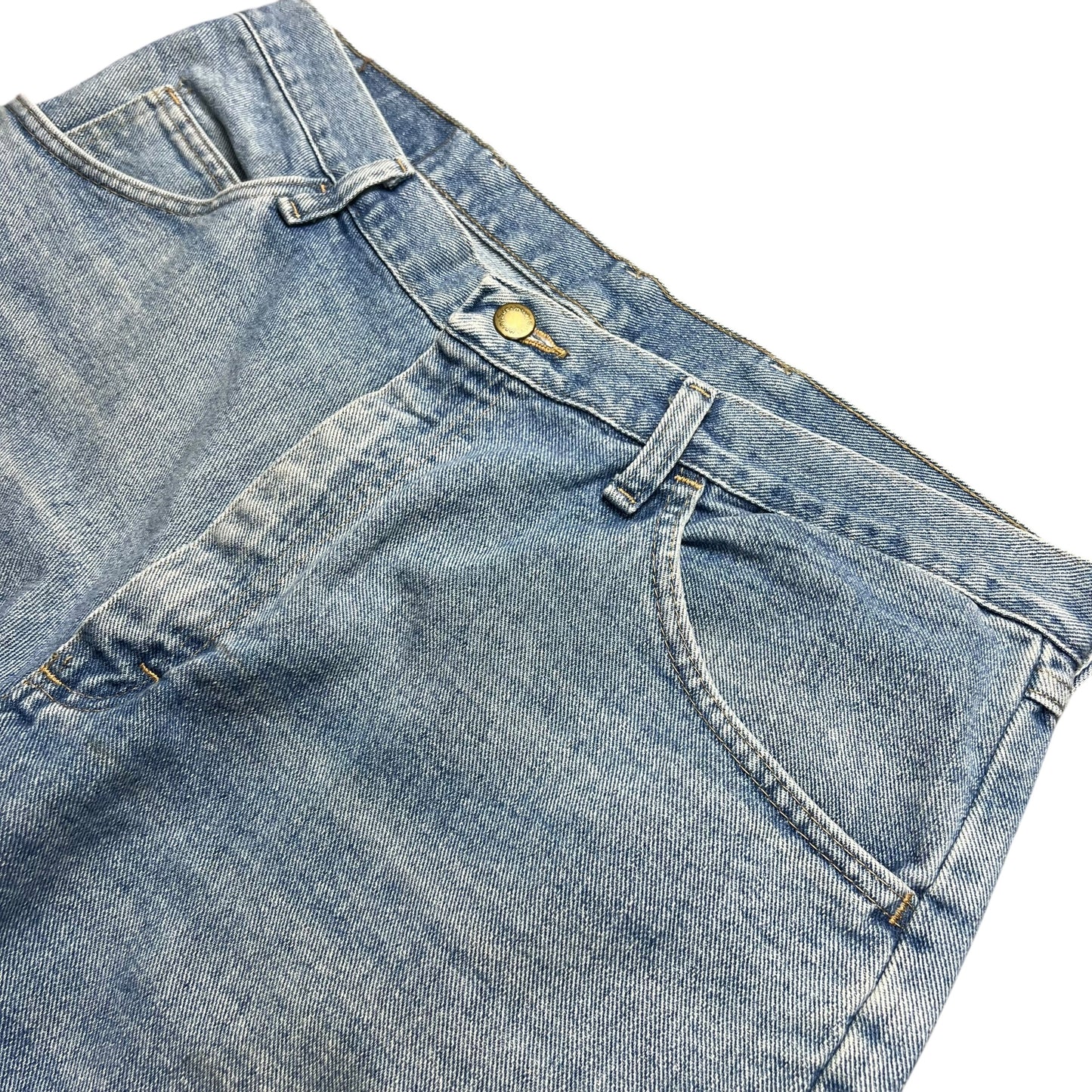 Wrangler Faded Light Wash Baggy Jean Shorts - 36"