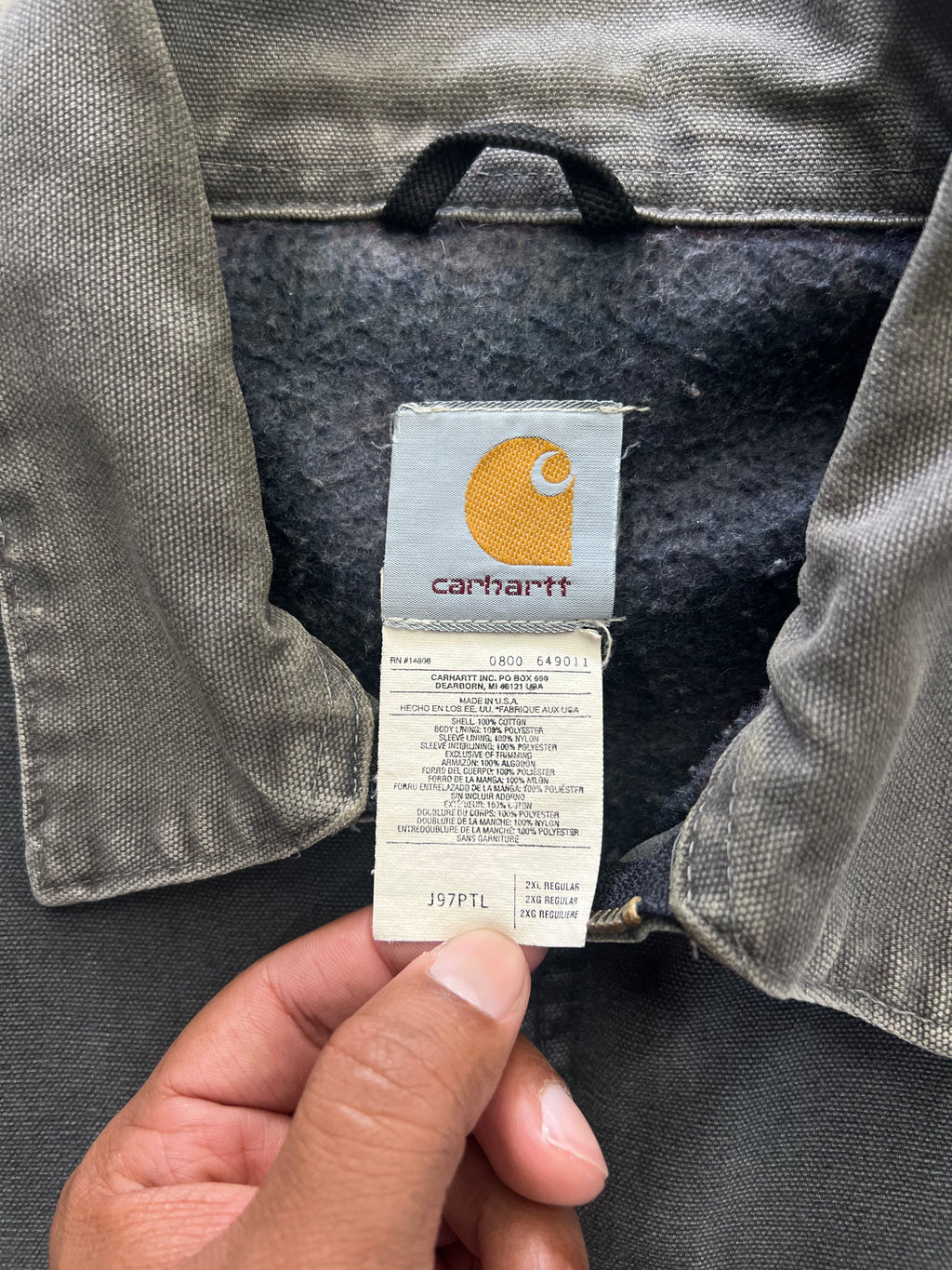 Faded Carhartt Detroit Jacket - XXL
