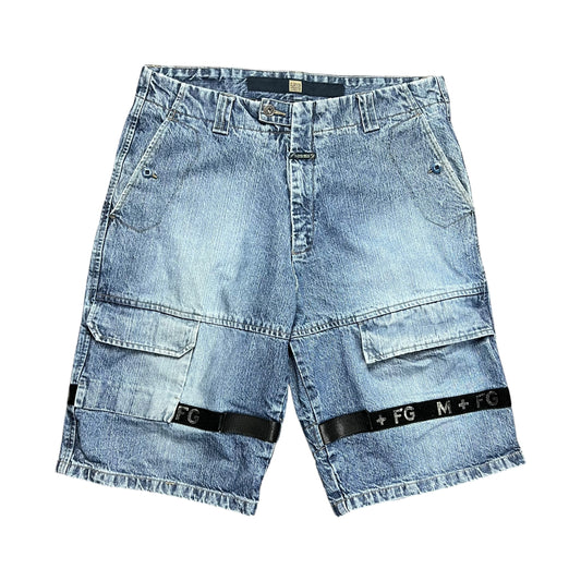 Marithé + François Girbaud Faded Baggy Jean Shorts - 36"