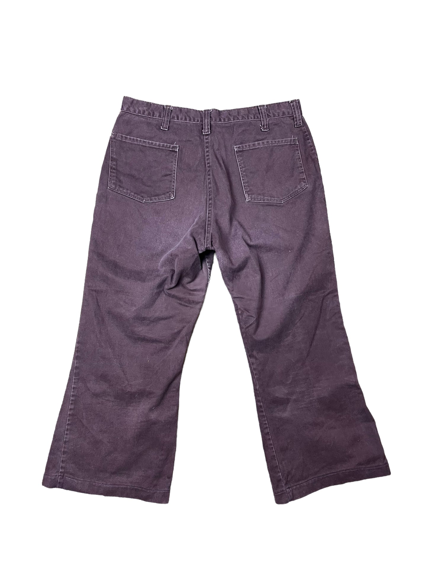 80’s Dark Brown Bell Bottom Pants - 32"