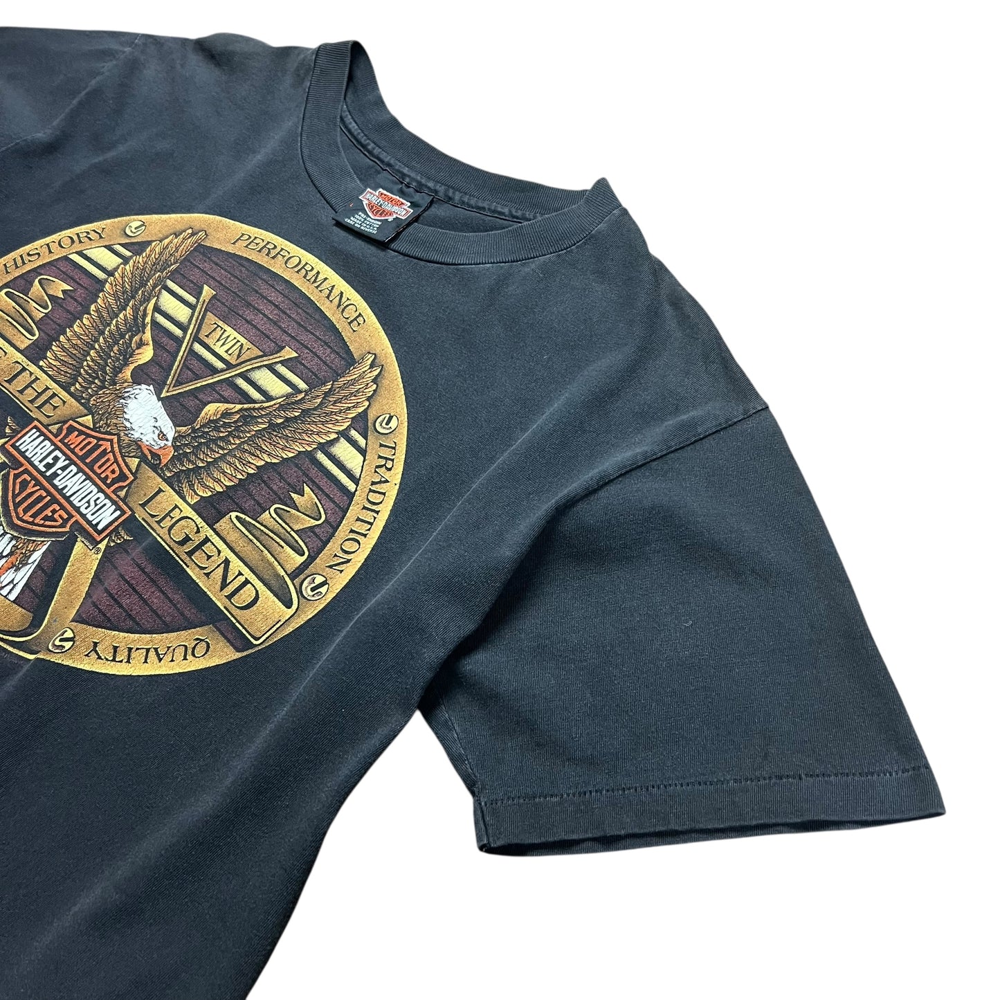 1992 Harley-Davidson Faded Eagle Emblem T-shirt - L