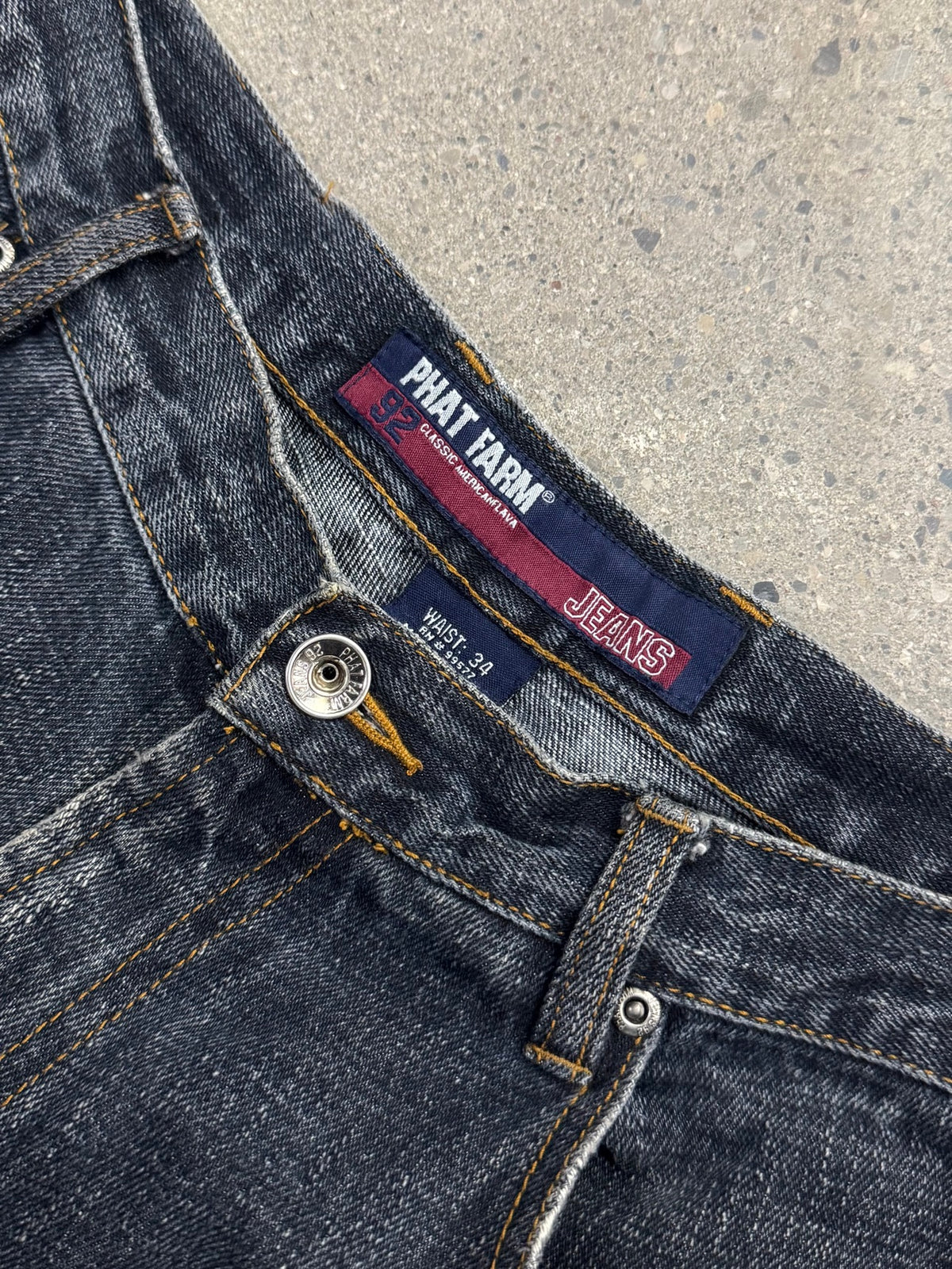 Phat Farm Distressed Patchwork Jeans - 34"
