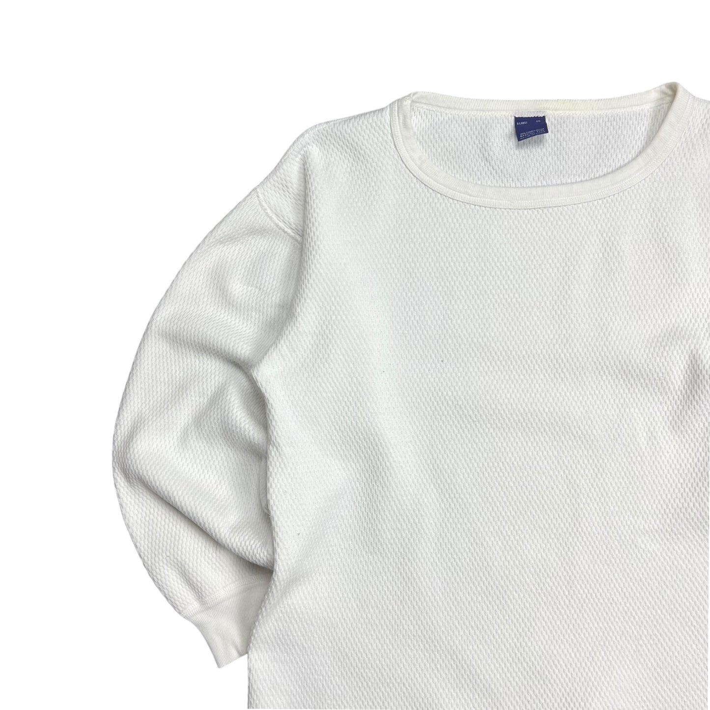 Rascal Type Waffle-Knit Thermal Long-sleeve Shirt - L