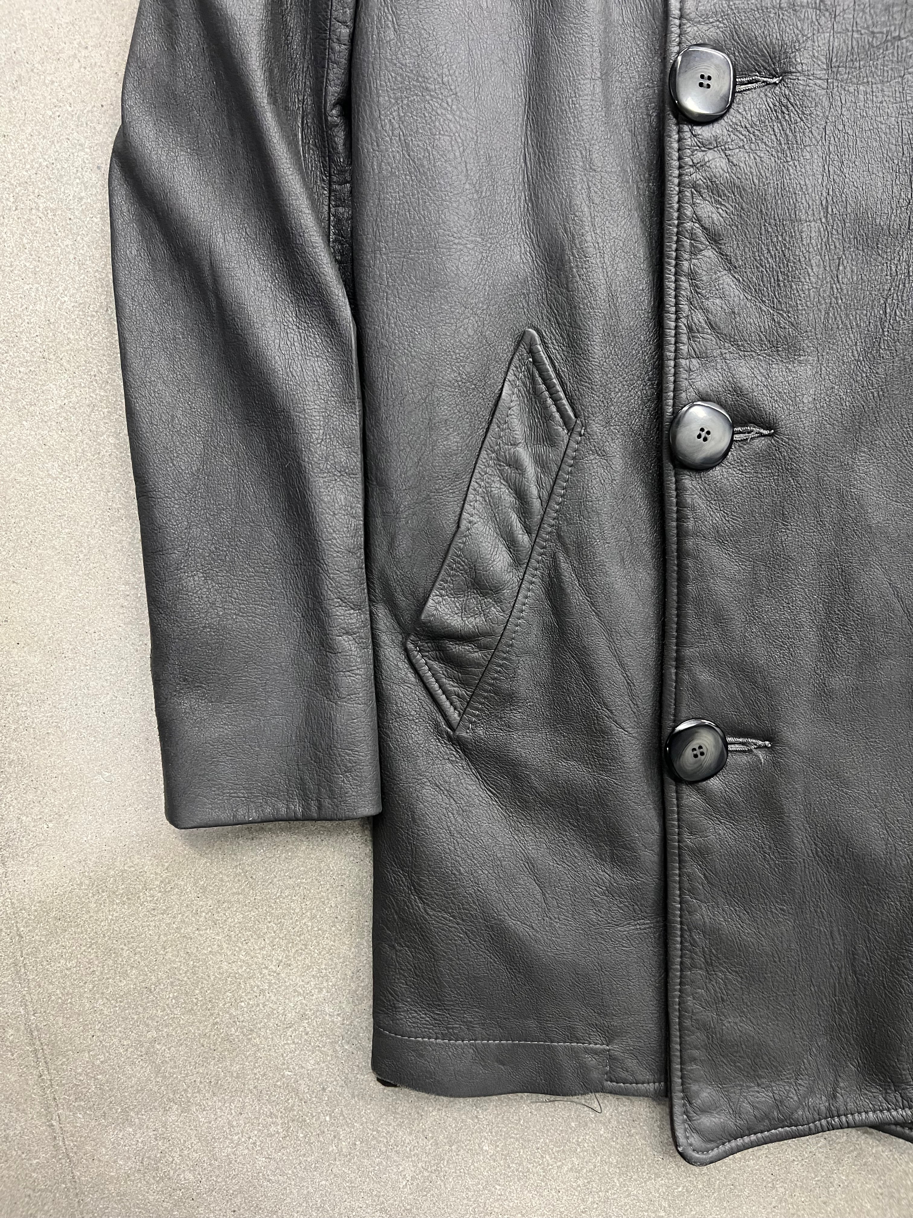 Rick Owens FW04 Lambskin Leather Coat - 6