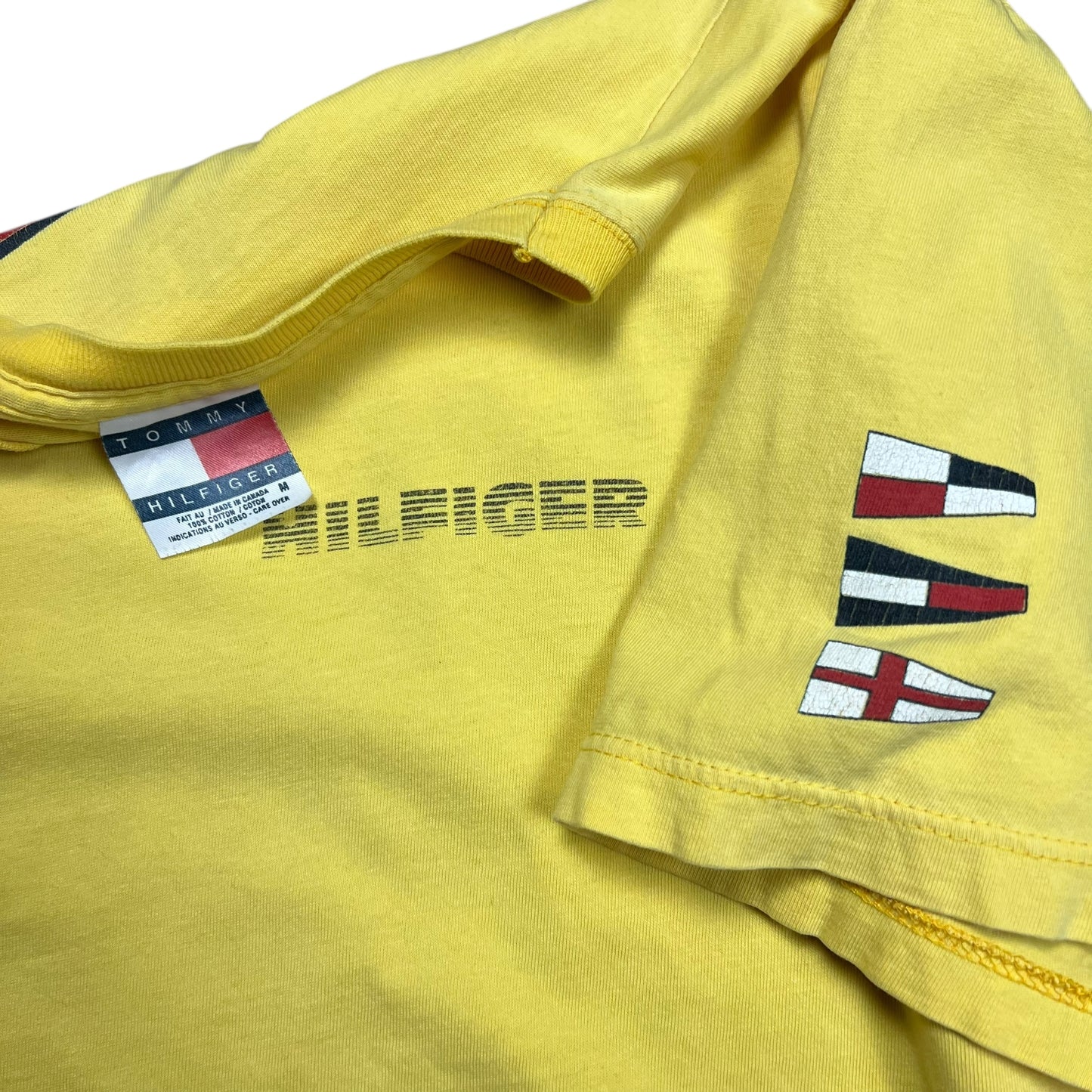 Tommy Hilfiger Yellow Sailing Gear T-shirt - L