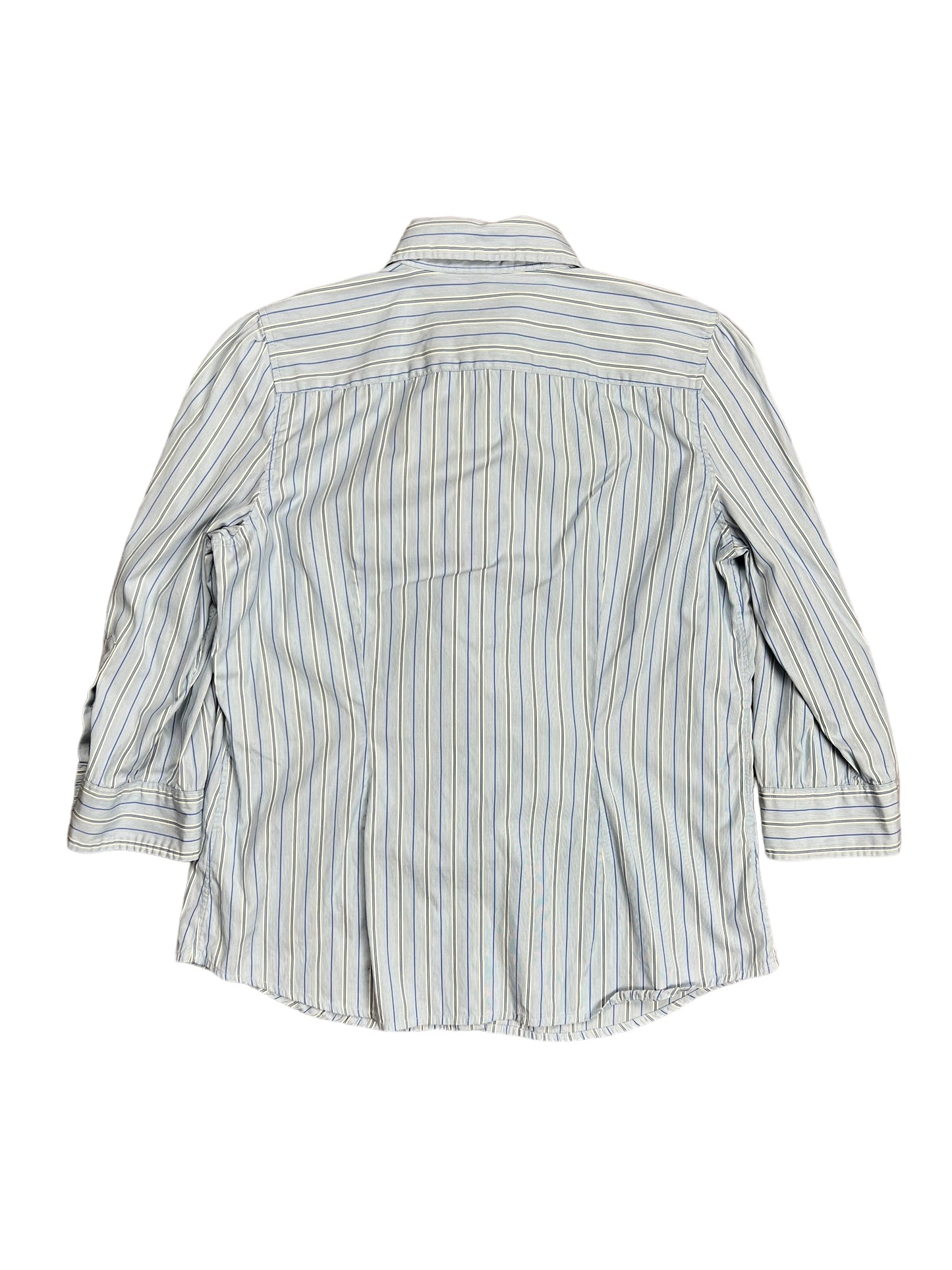 Lauren Ralph Lauren Ruffled Button-up Blouse - L