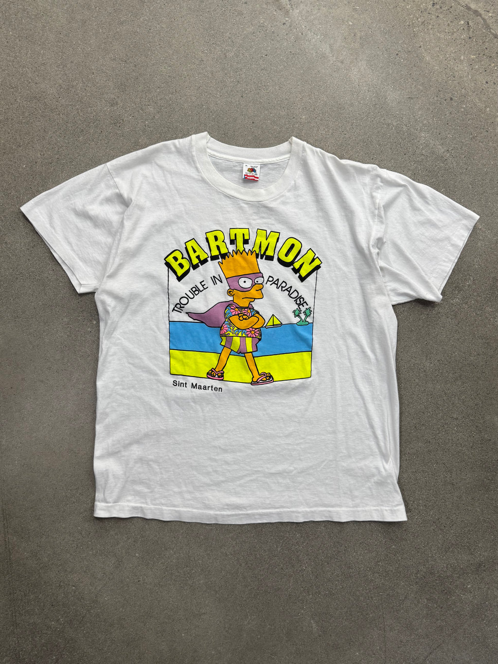 Bartmon Trouble In Paradise Vacation T-Shirt - XL