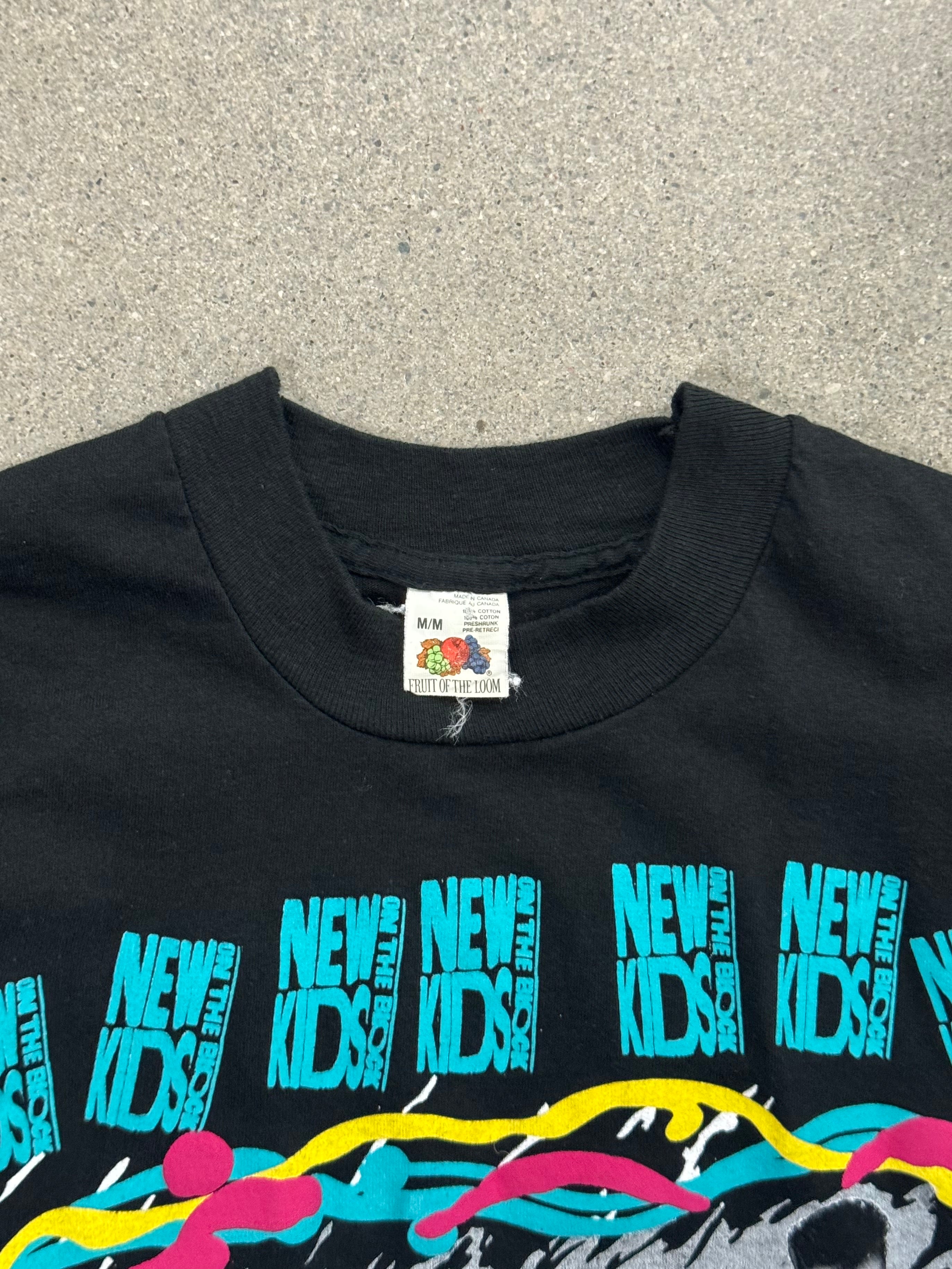 1989 New Kids On The Block Canadian Tour T-Shirt - M