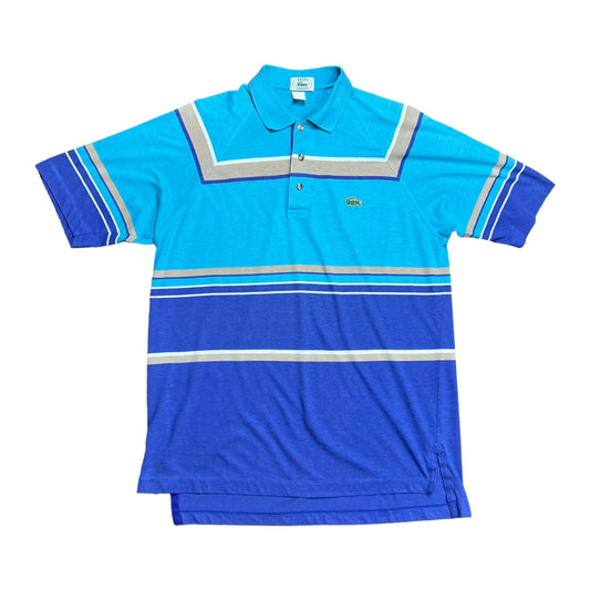 IZOD Lacoste Blue & Purple Polo Shirt - L