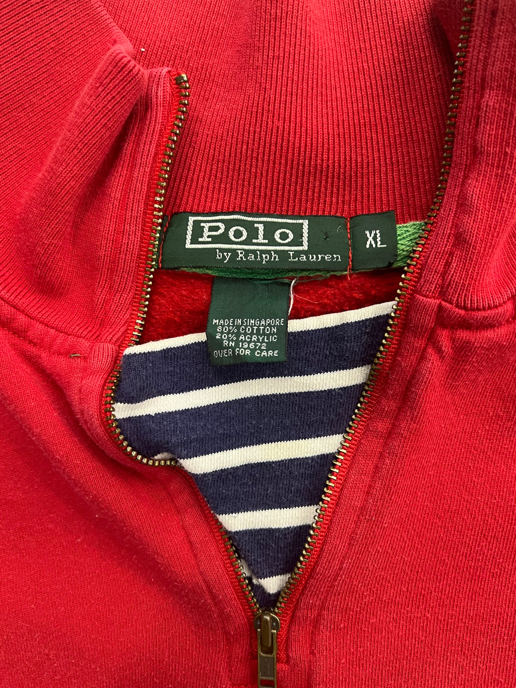 Polo By Ralph Lauren CP RL-93 Quarter Zip Sweater - XL