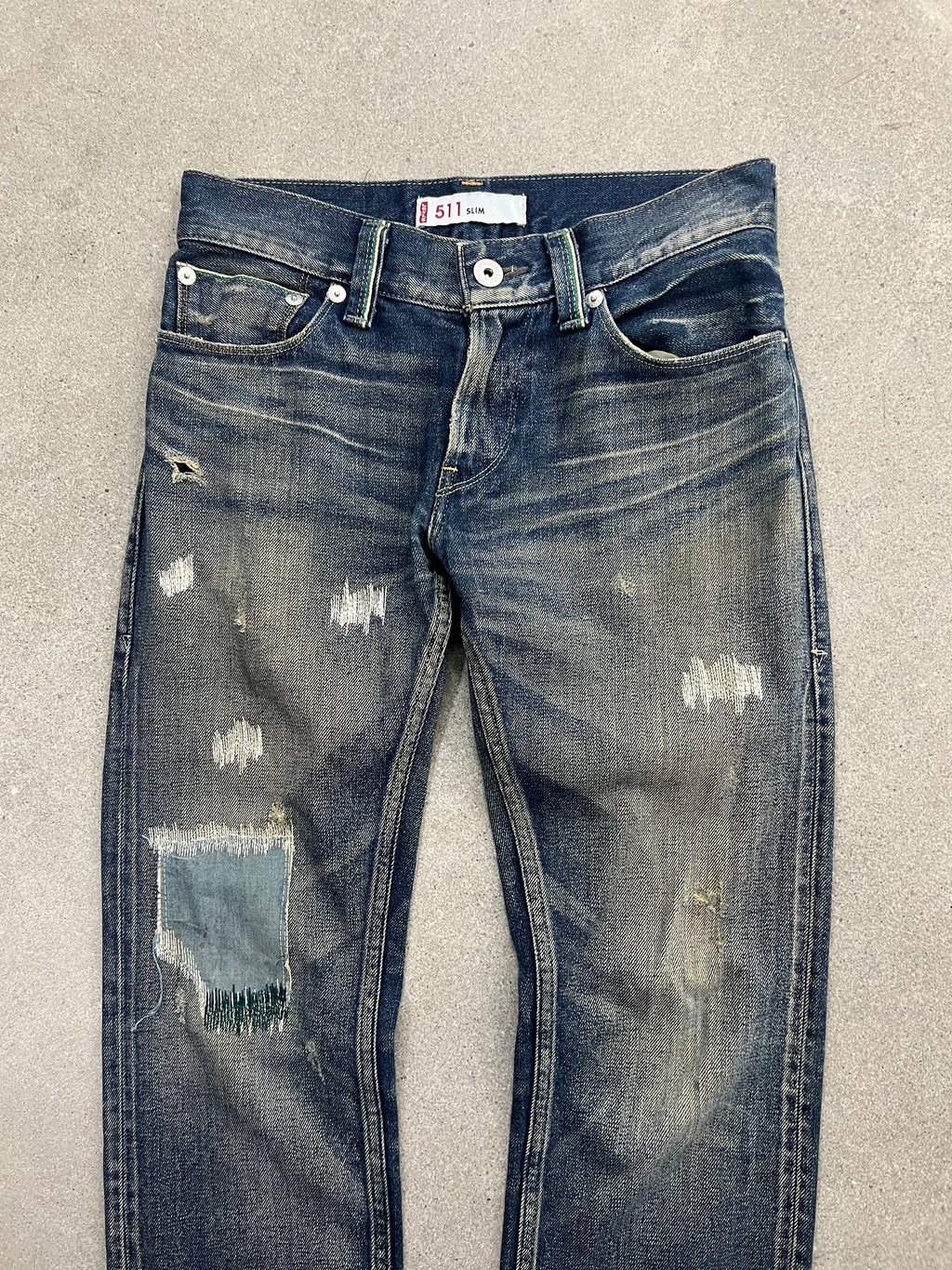 Levi’s 511 Repaired Japanese Selvedge Jeans - 30”