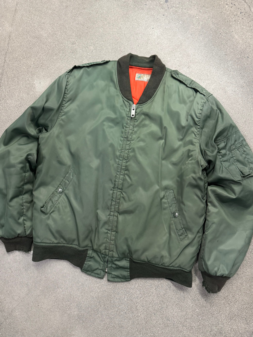 Sammy’s Embroidery U.S. ARMY MA-1 Flight Bomber Jacket - XL