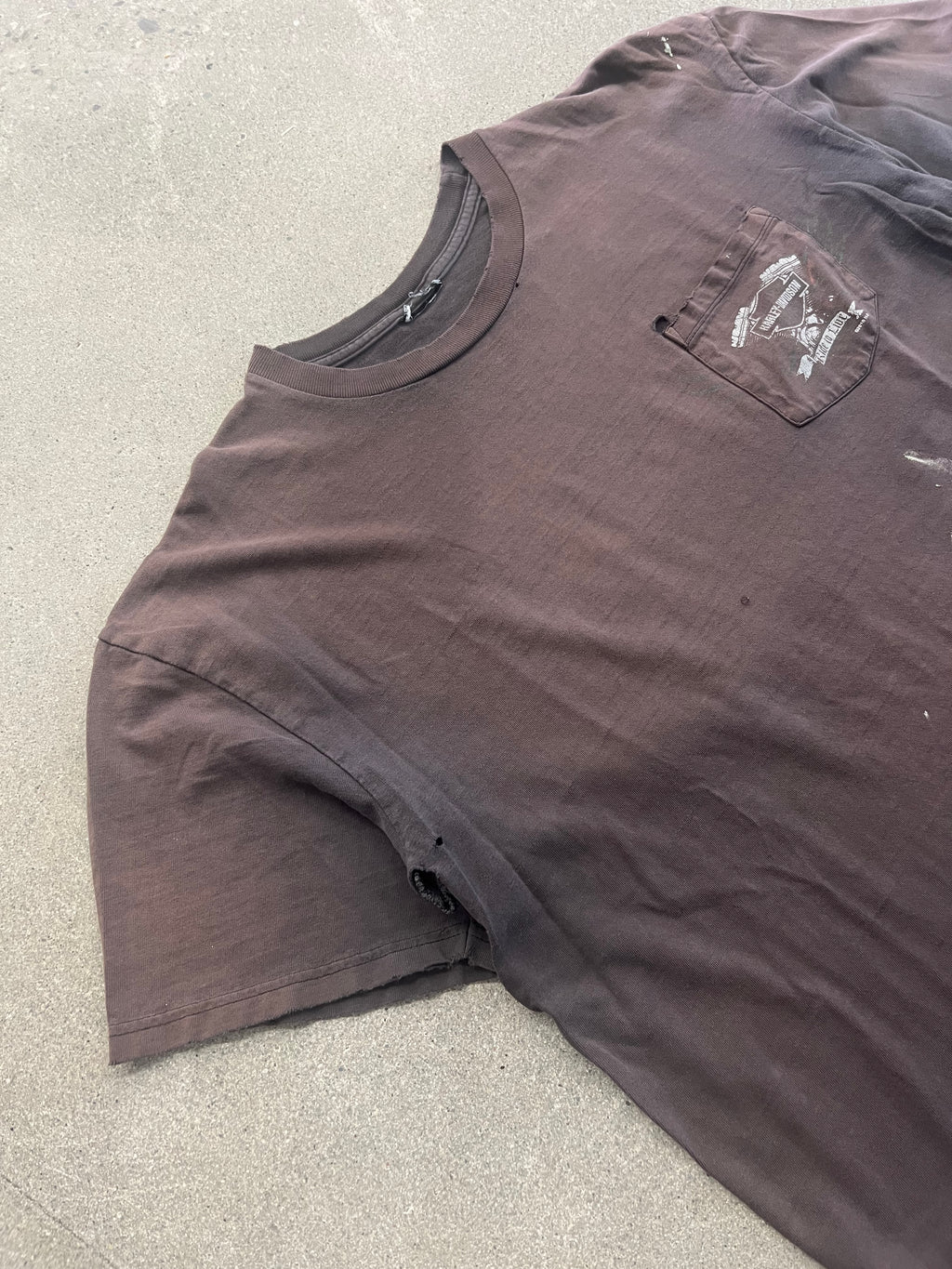 Faded 2010 Harley-Davidson Pocket T-Shirt - L