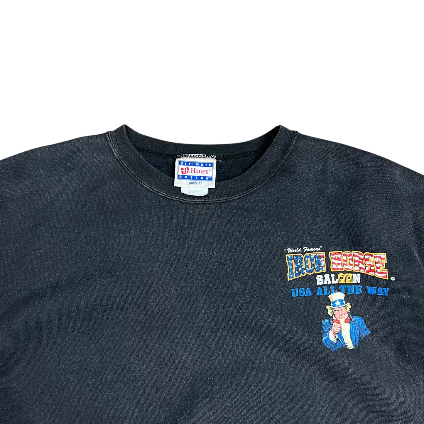 2001 Faded Iron Horse Sept 11th Tribute Crewneck - XL