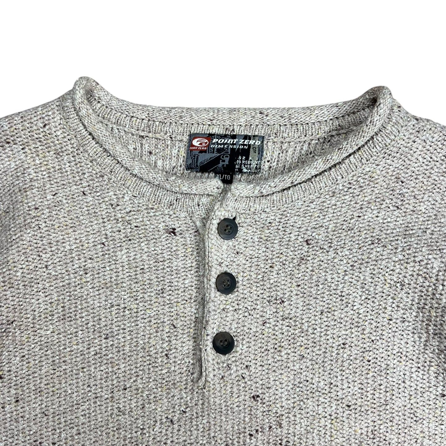 Point Zero Button-up Sweater - XL