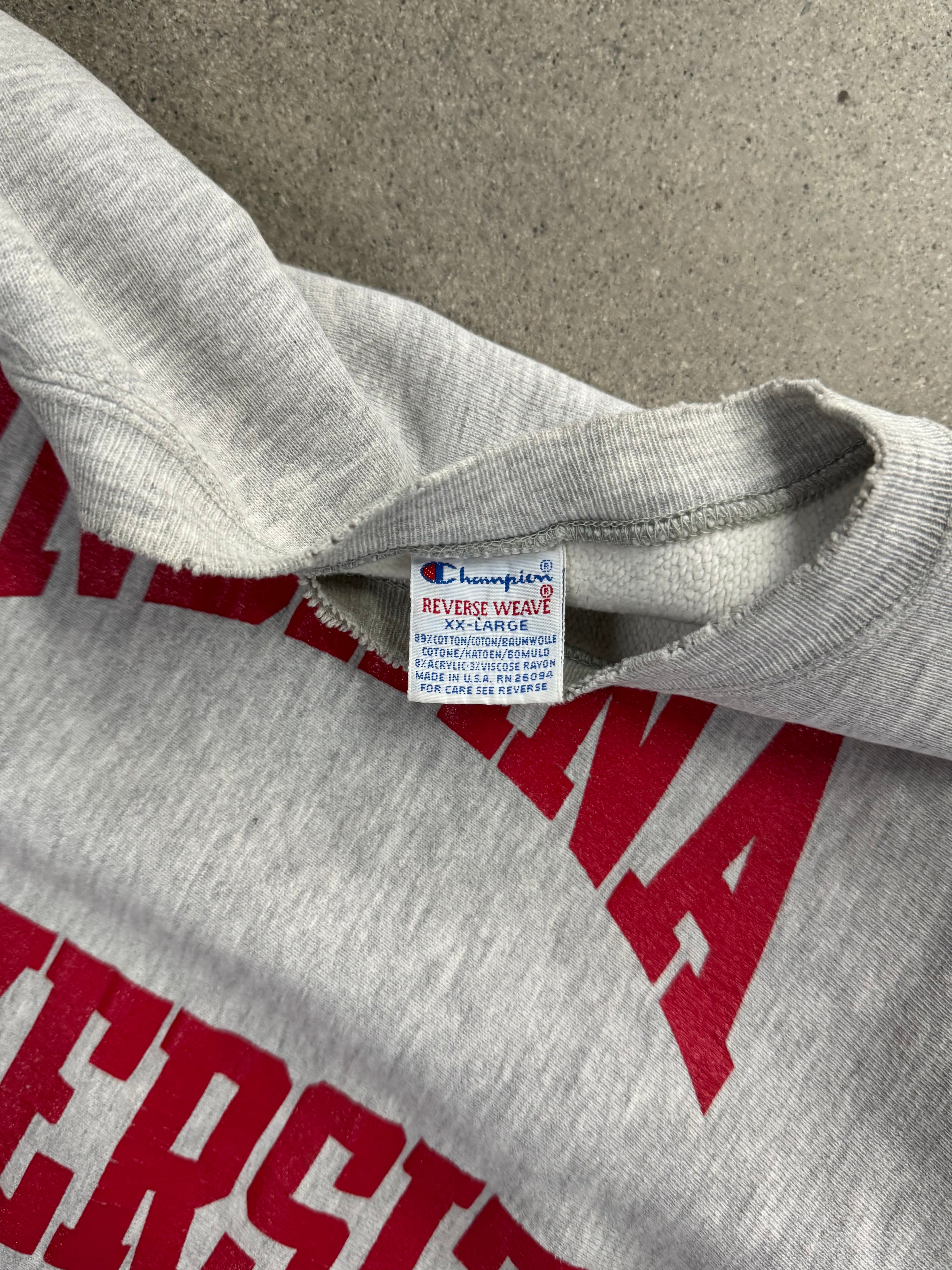 Champion Reverse Weave Indiana University Collegiate Crewneck Sweatshirt - XL