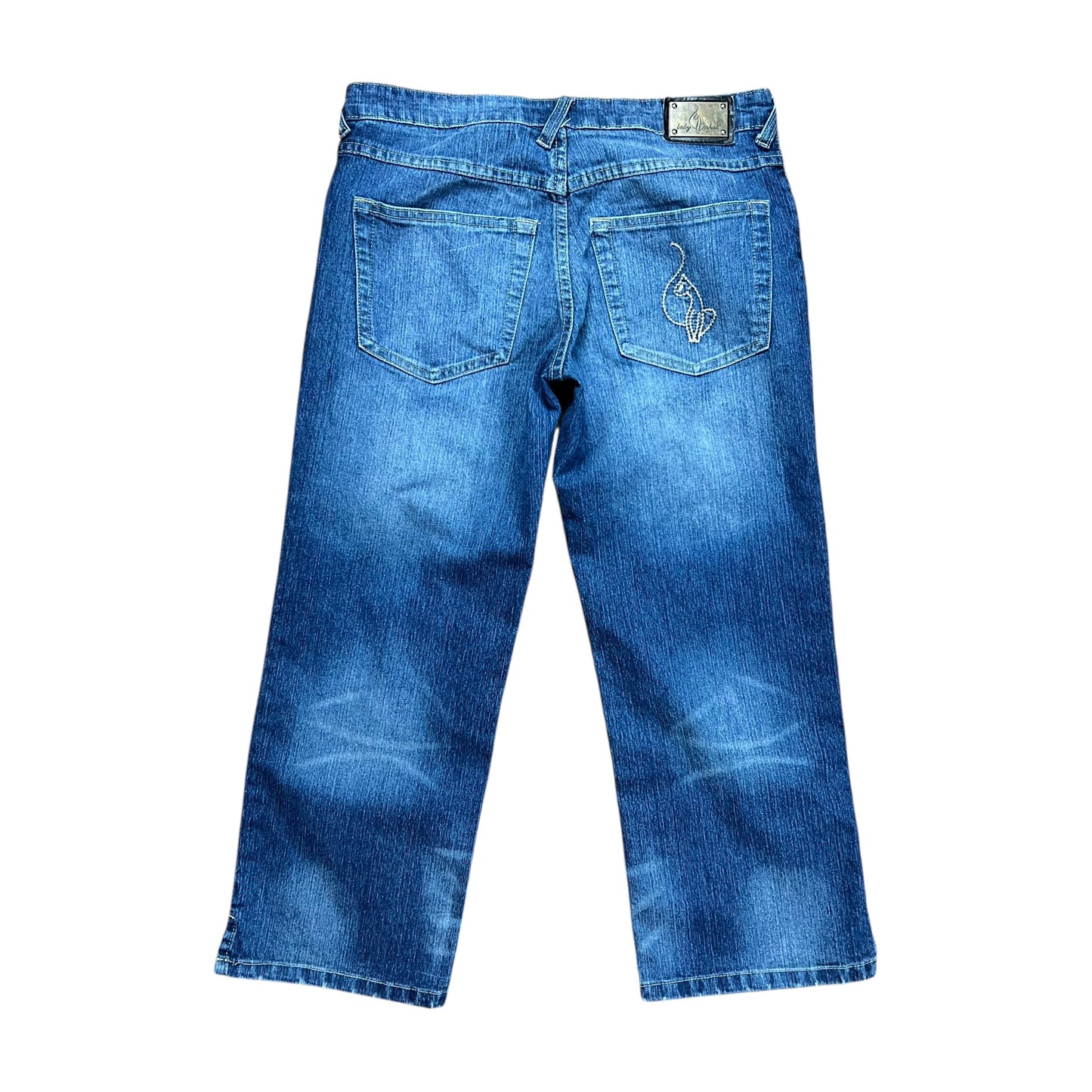 Baby Phat Faded Blue Capri Jeans - 28”