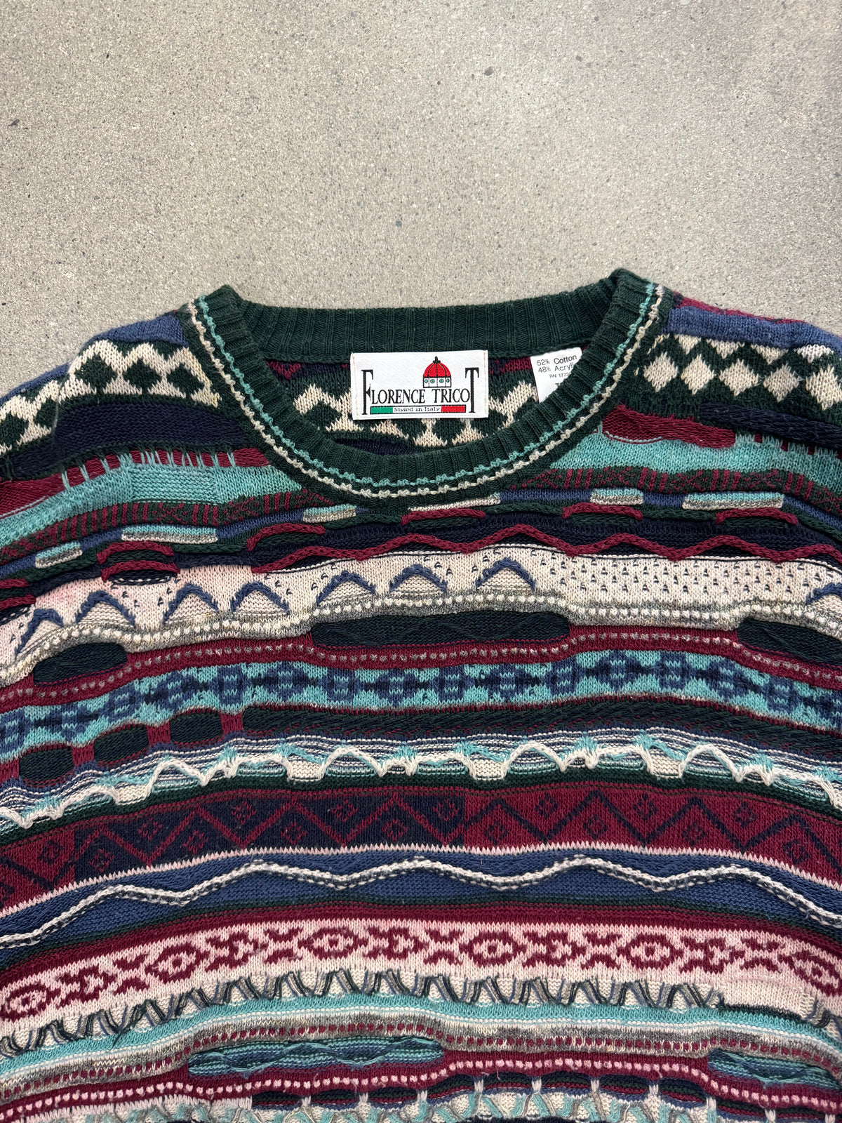 Florence Tricot 3D Cable Knit Sweater - XL