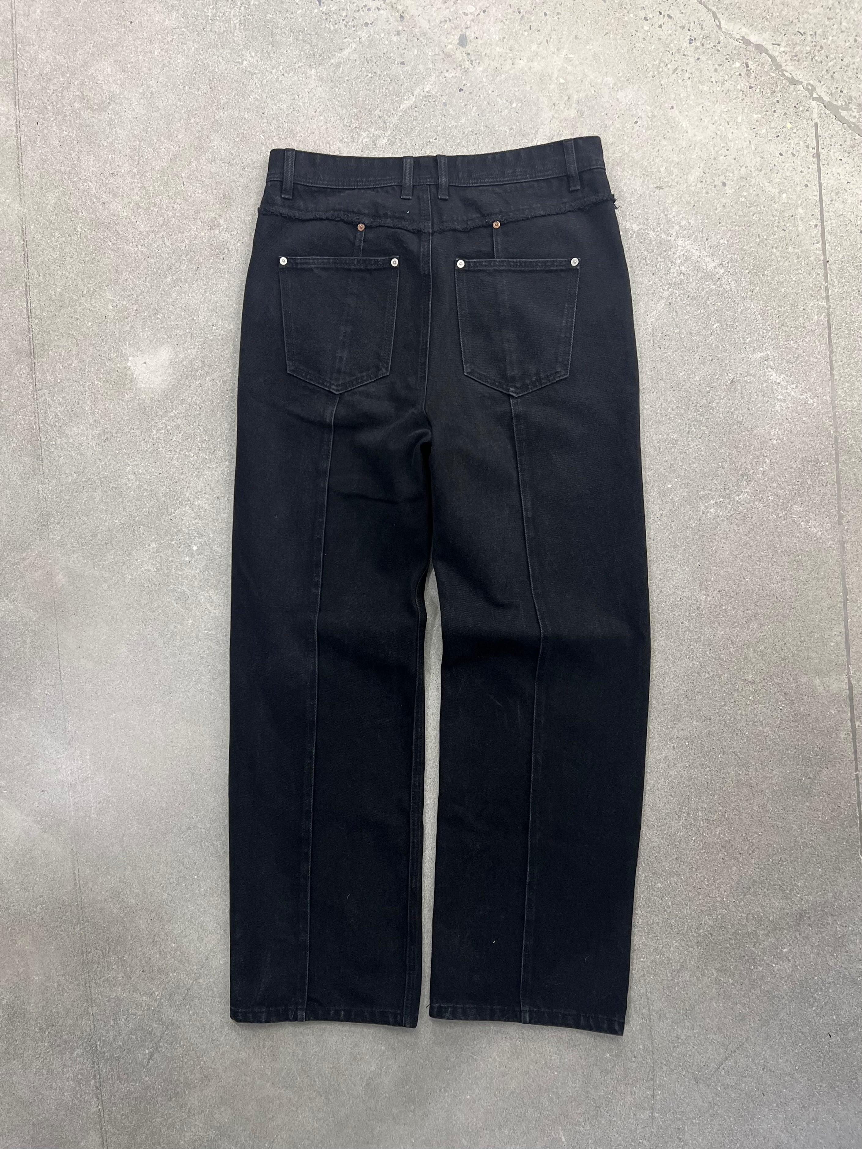 Anderson Bell Matt Raw-Cut Wide-Leg Jeans - 32”