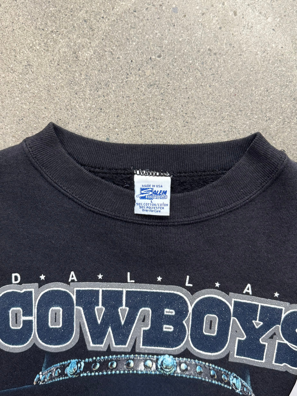 1992 Salem Sportswear Dallas Cowboys NFL Crewneck Sweatshirt - L